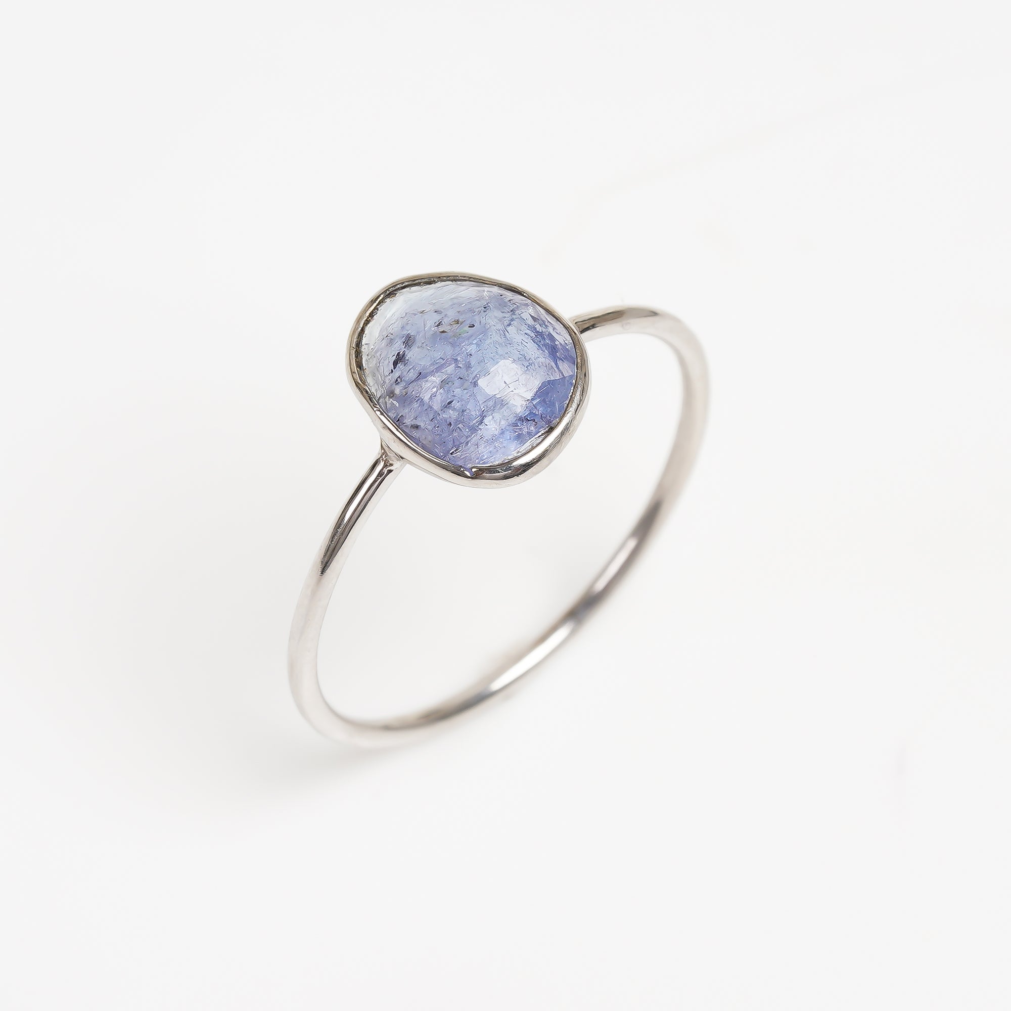 Tanzanite Solitaire Ring 925 Sterling Silver Natural Tanzanite Engagement Ring December Birthstone Jewelry