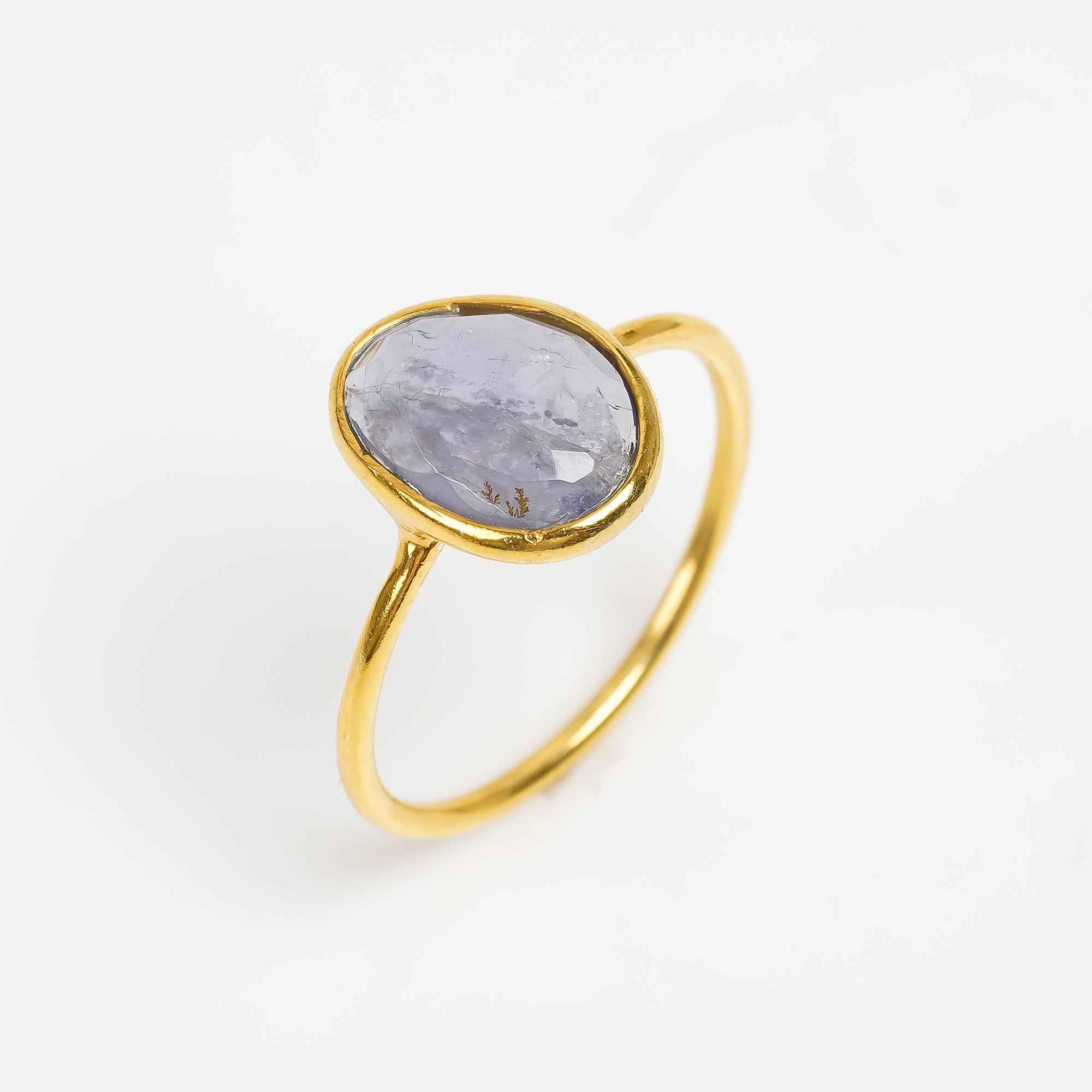 Tanzanite Solitaire Ring 925 Sterling Silver Natural Tanzanite Engagement Ring December Birthstone Jewelry