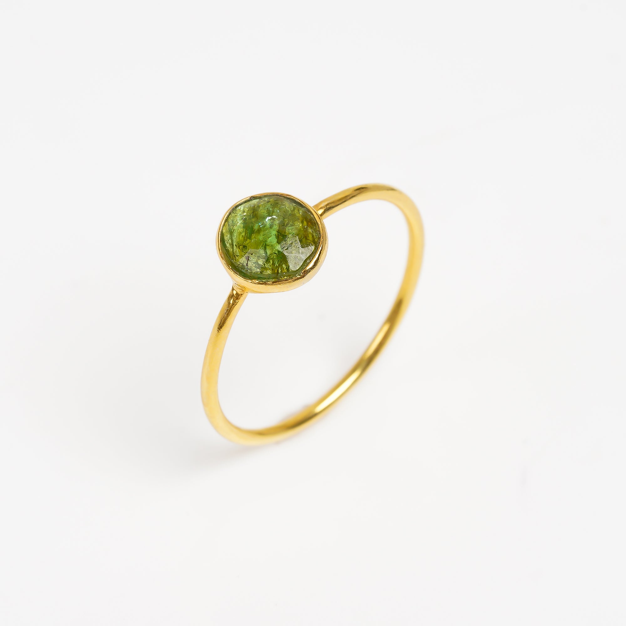 Tourmaline Ring 925 Sterling Silver Natural Tourmaline Ring Handmade October Birthstone Jewelry Gift
