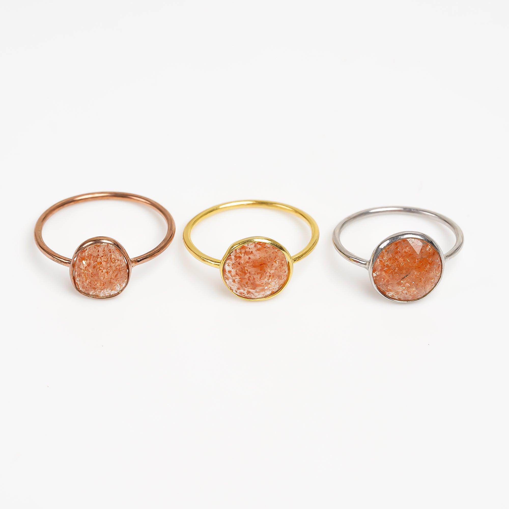 Sunstone Statement Ring 925 Sterling Silver Natural Sunstone Ring Handmade Gemstone Jewelry Gift