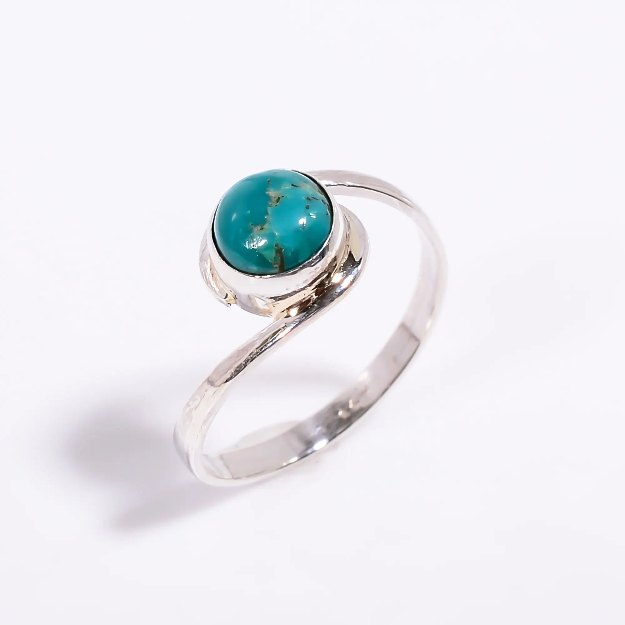 Authentic Turquoise Gemstone Ring for Women – 925 Silver Engagement & Wedding Jewelry