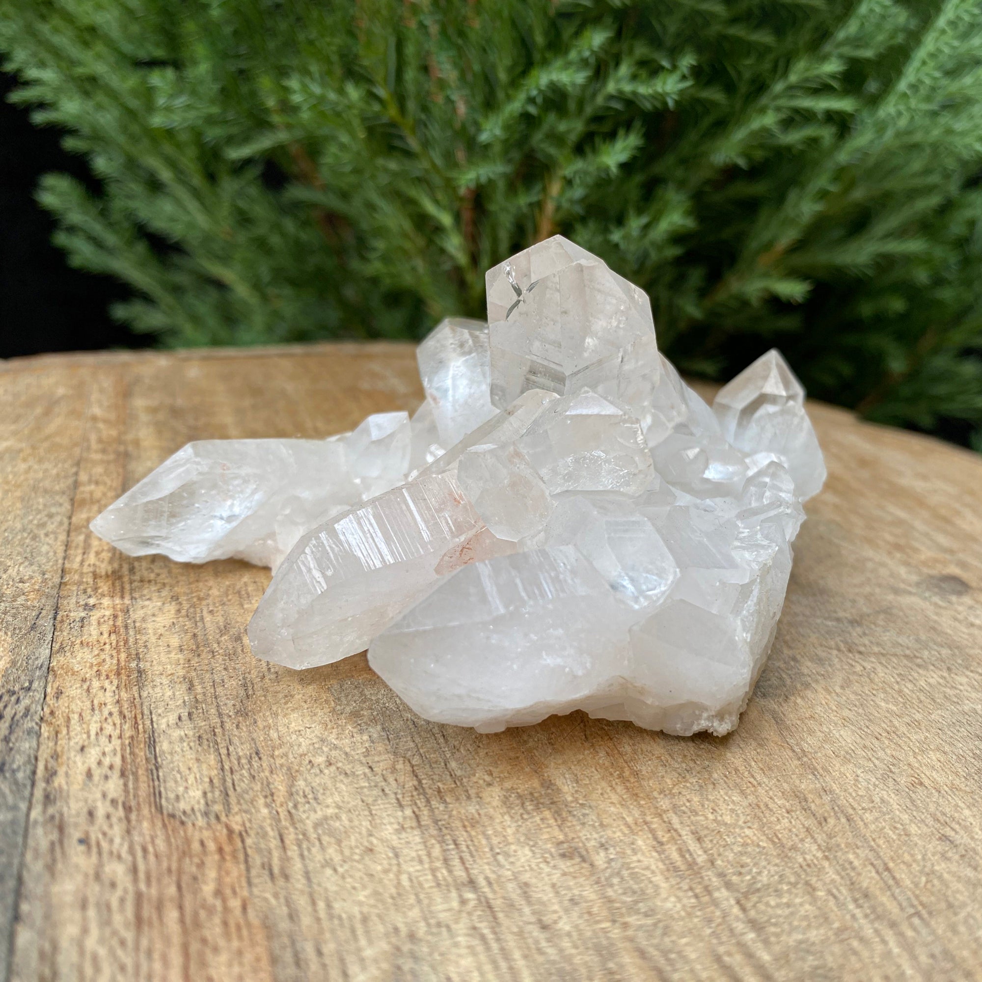 White and Pink Quartz Crystal Cluster 110g Natural Himalayan Raw Healing Stone Mineral Specimen Mini Décor
