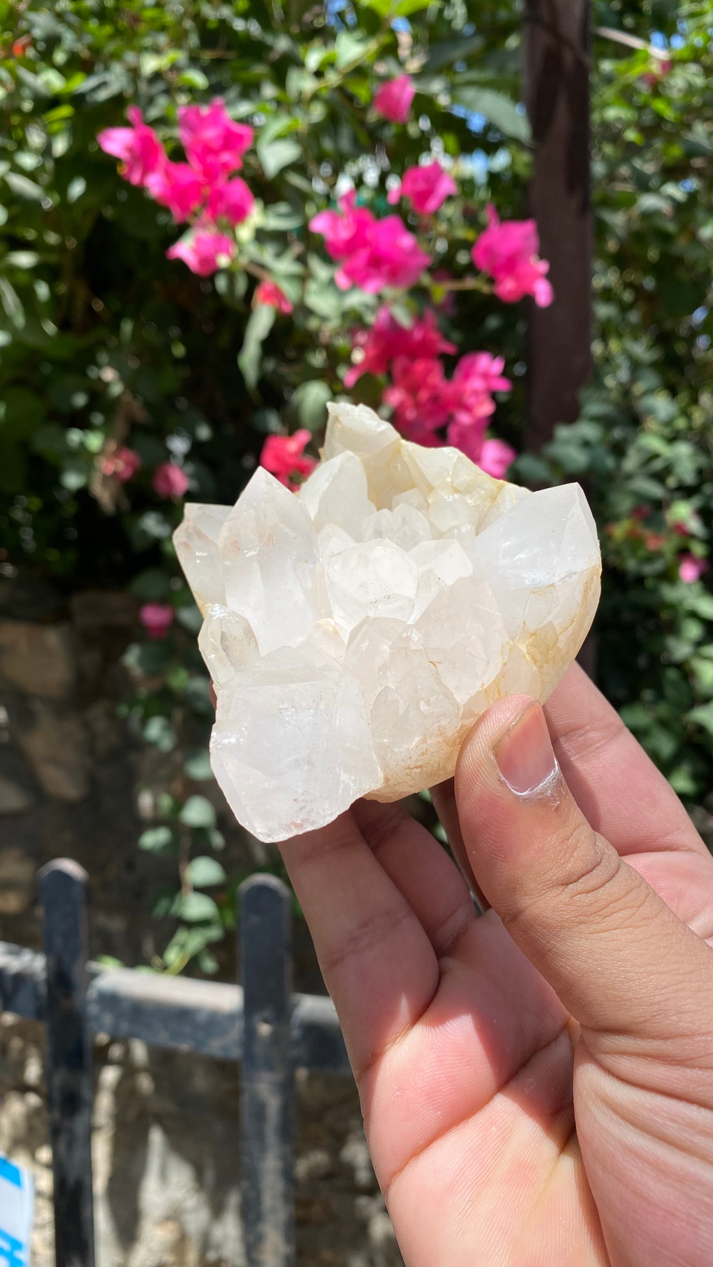 Himalya Quartz Himalayan White Quartz crystal cluster for meditation, energy cleansing, and spiritual decor, raw healing stone.