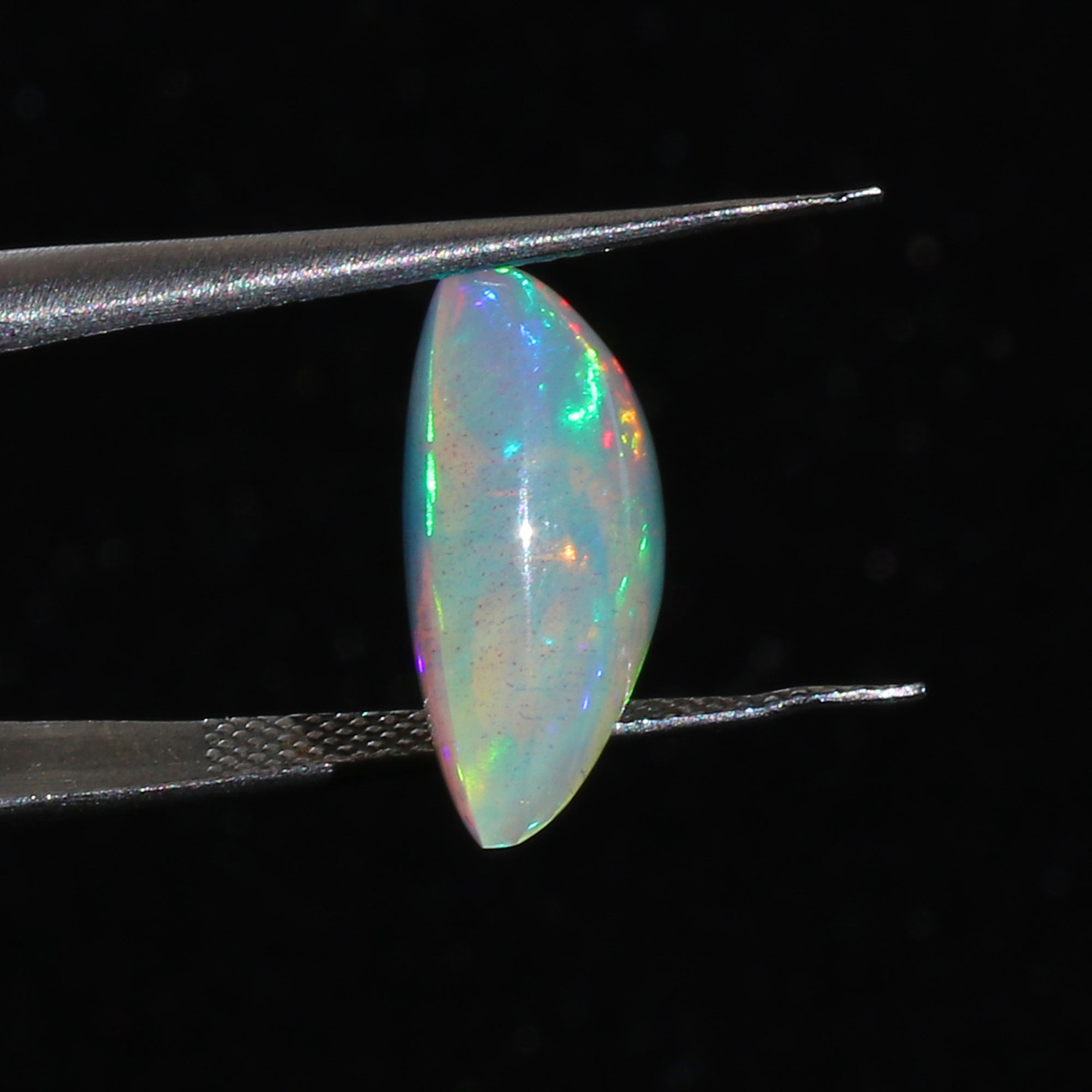 Ethiopian Welo Opal Cabochon: Honeycomb Gemstone for Jewelry Making (7.6ct, 17mm Triangle