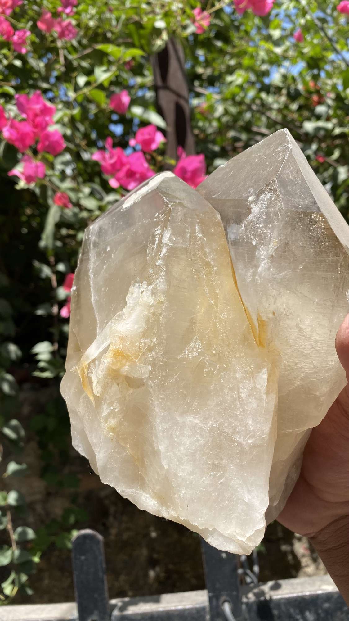 Himalya Quartz Himalayan Smoky Quartz crystal cluster with raw healing stone for protection and meditation, showcasing dark, smoky quartz formations.