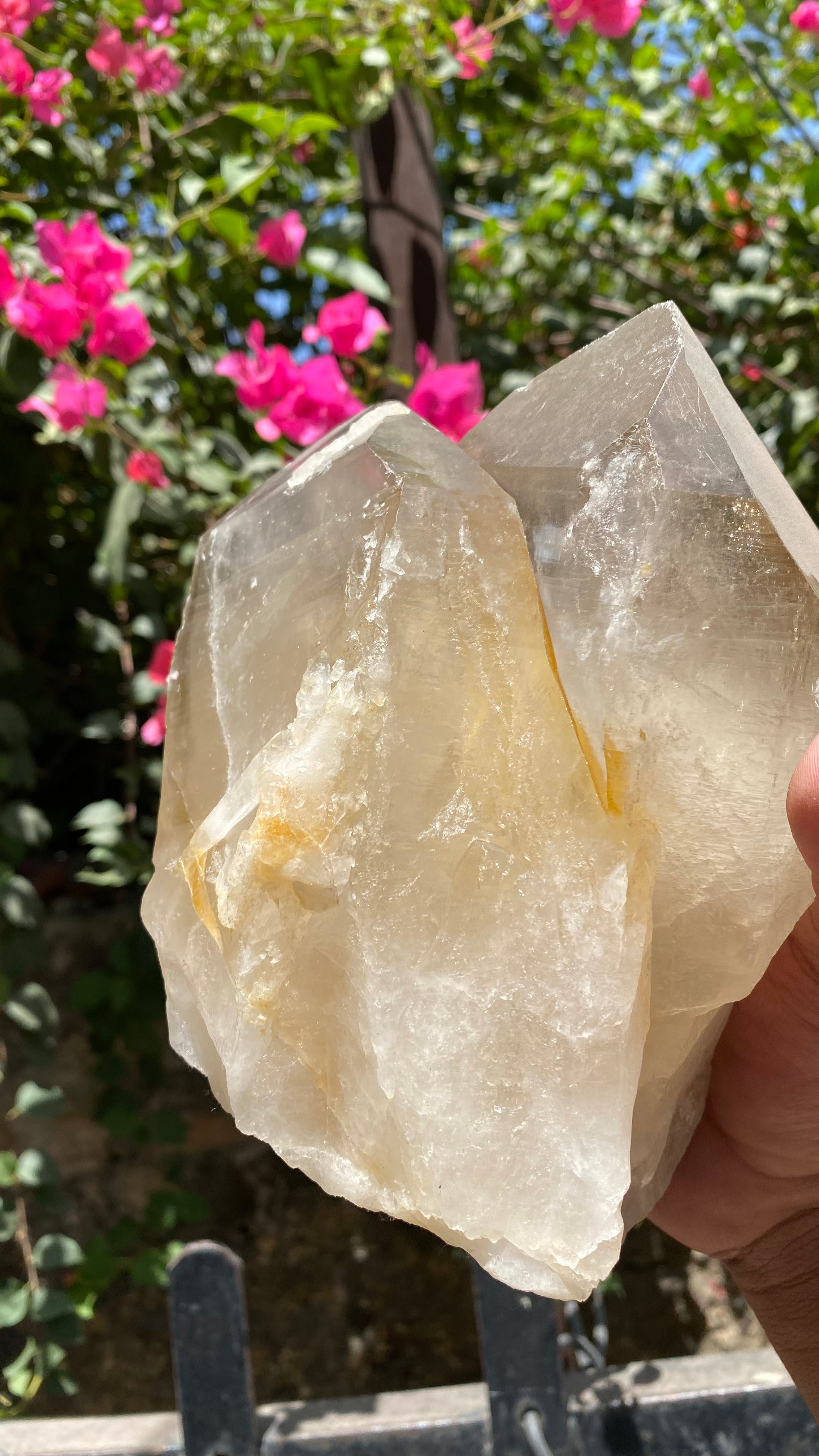 Himalya Quartz Himalayan Smoky Quartz crystal cluster with raw healing stone for protection and meditation, showcasing dark, smoky quartz formations.