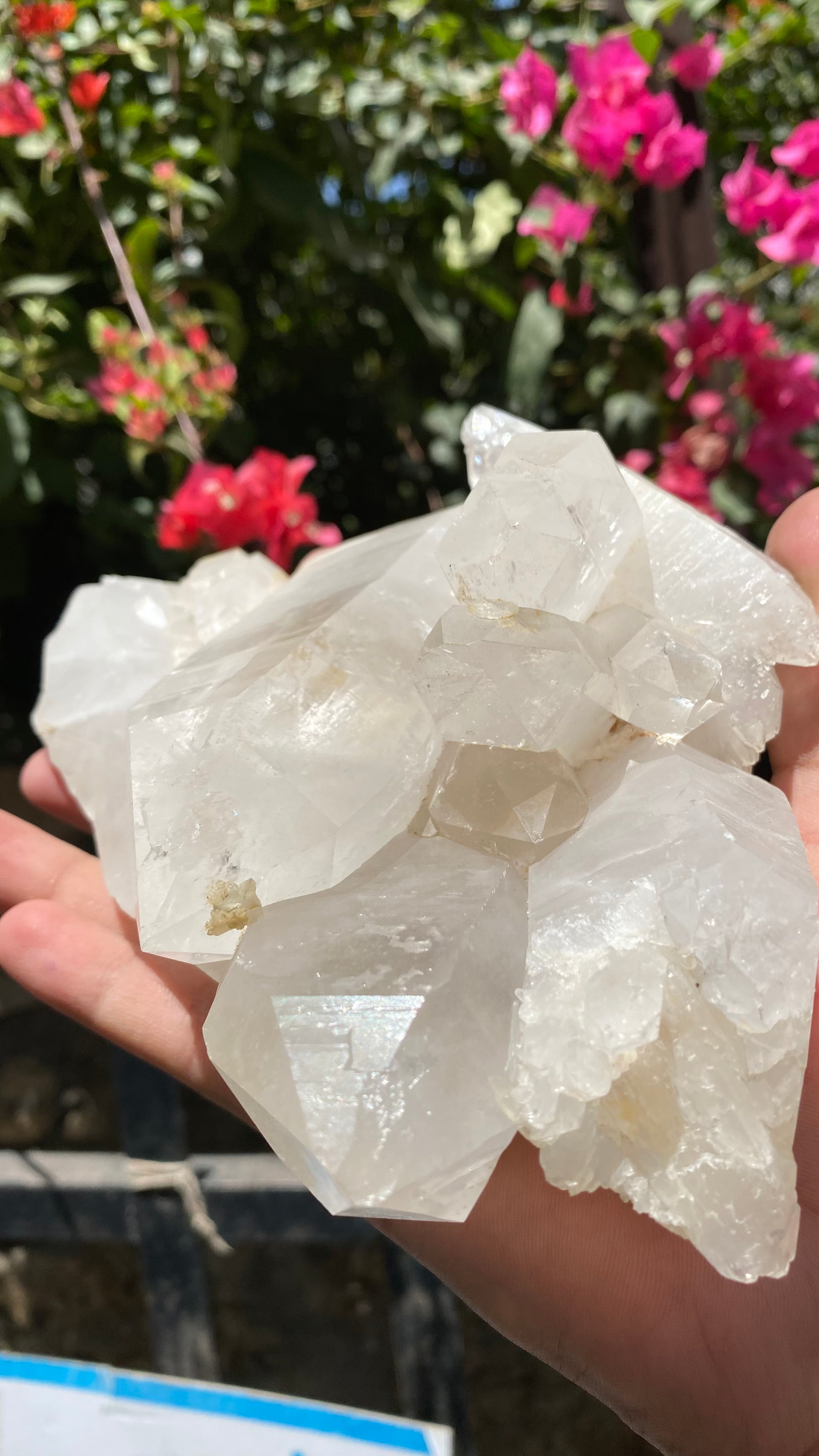 Natural Himalayan White Quartz Crystal cluster from Himalya Quartz, raw healing stone for meditation, energy cleansing, and spiritual decor.