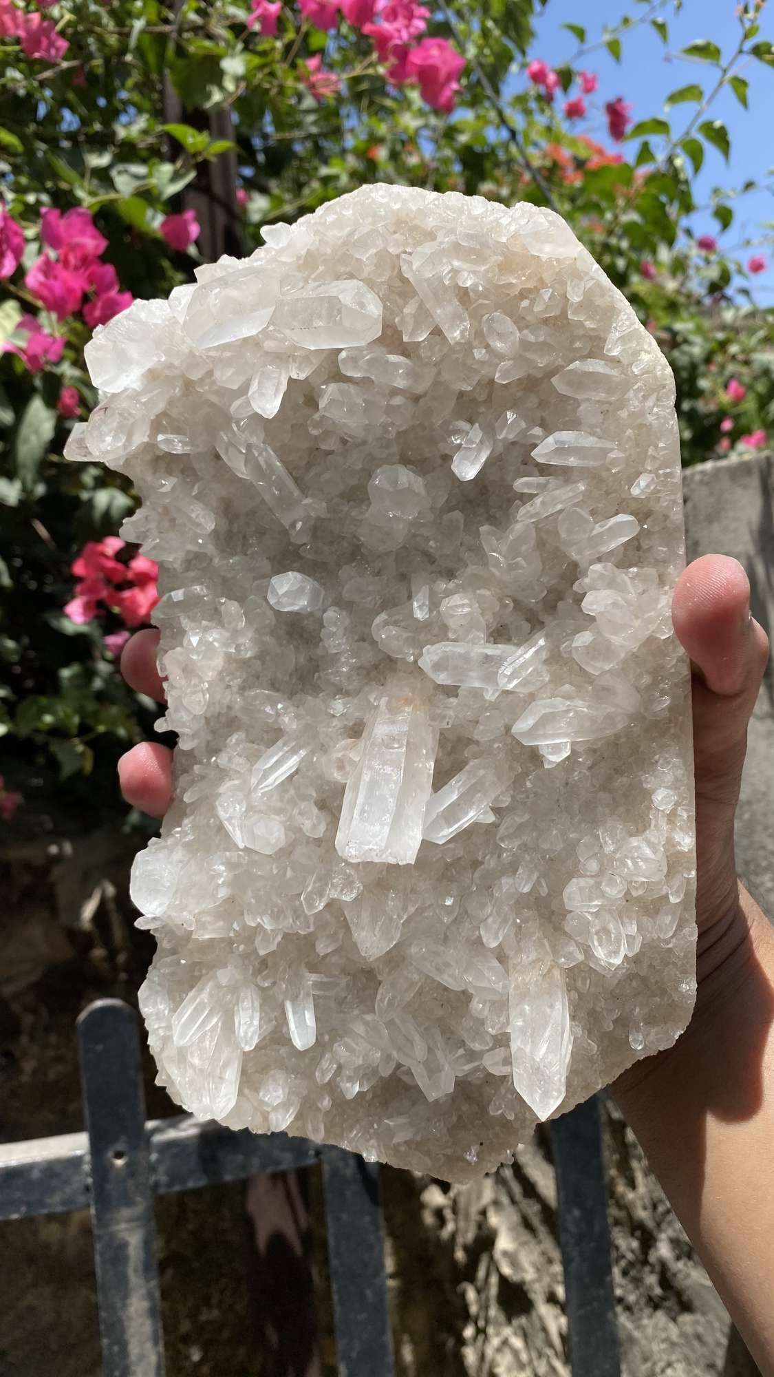 Himalya Quartz Himalayan White Quartz Crystal Cluster for meditation, healing, Reiki, and spiritual decor, raw natural stone.