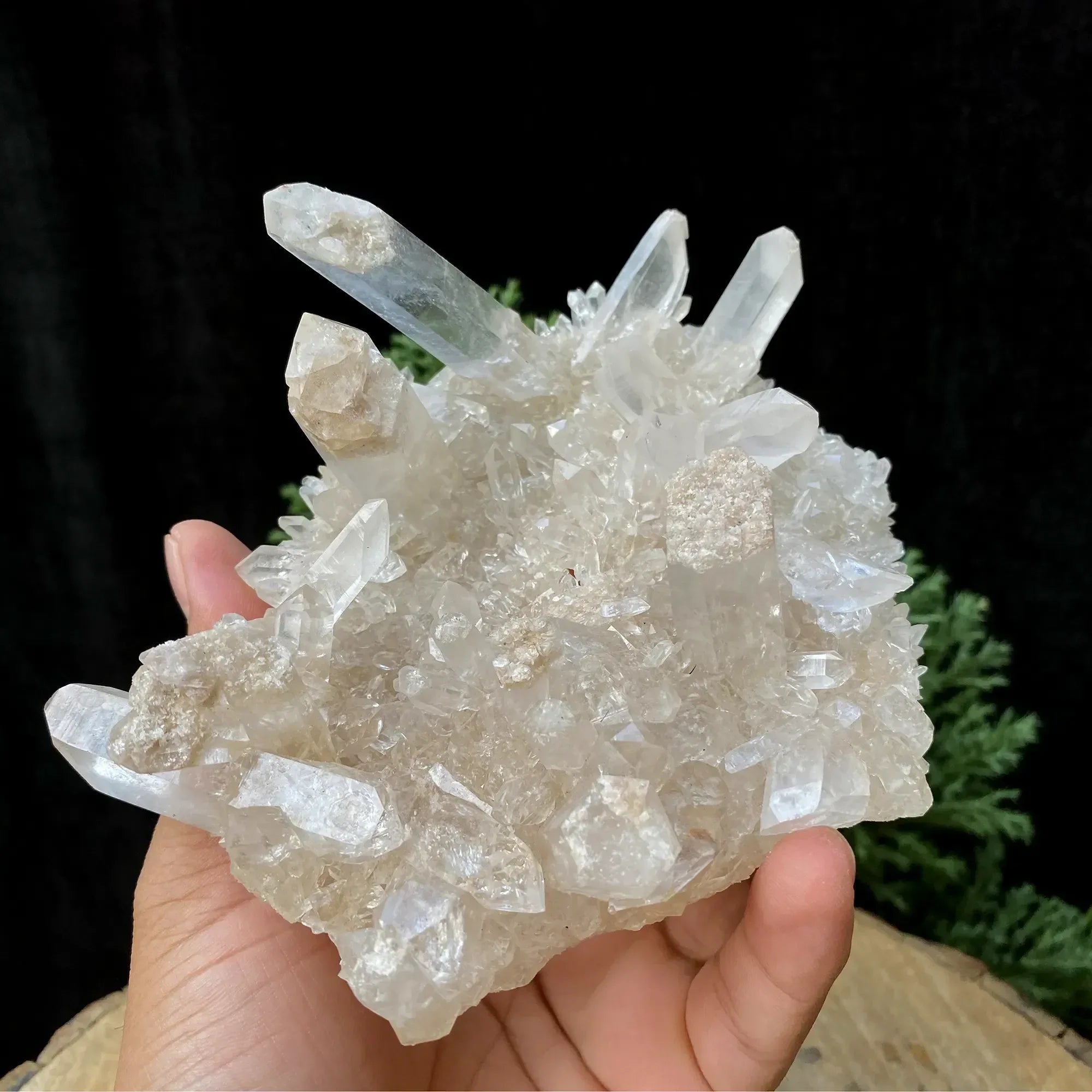 Natural Himalayan White & Pink Quartz Cluster 345g Himalayan Quartz