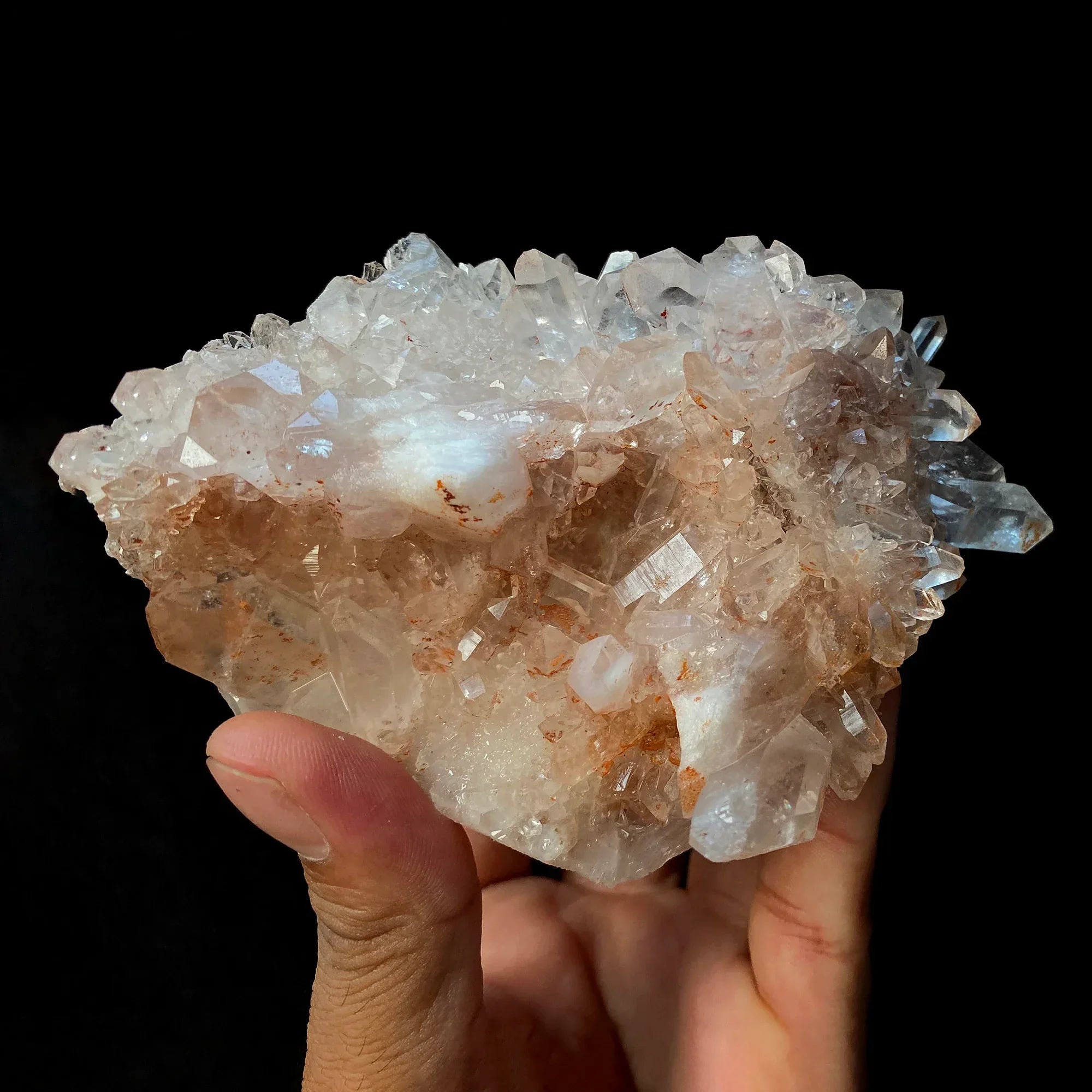 Natural Himalayan Pink Quartz Cluster 685g Himalayan Quartz