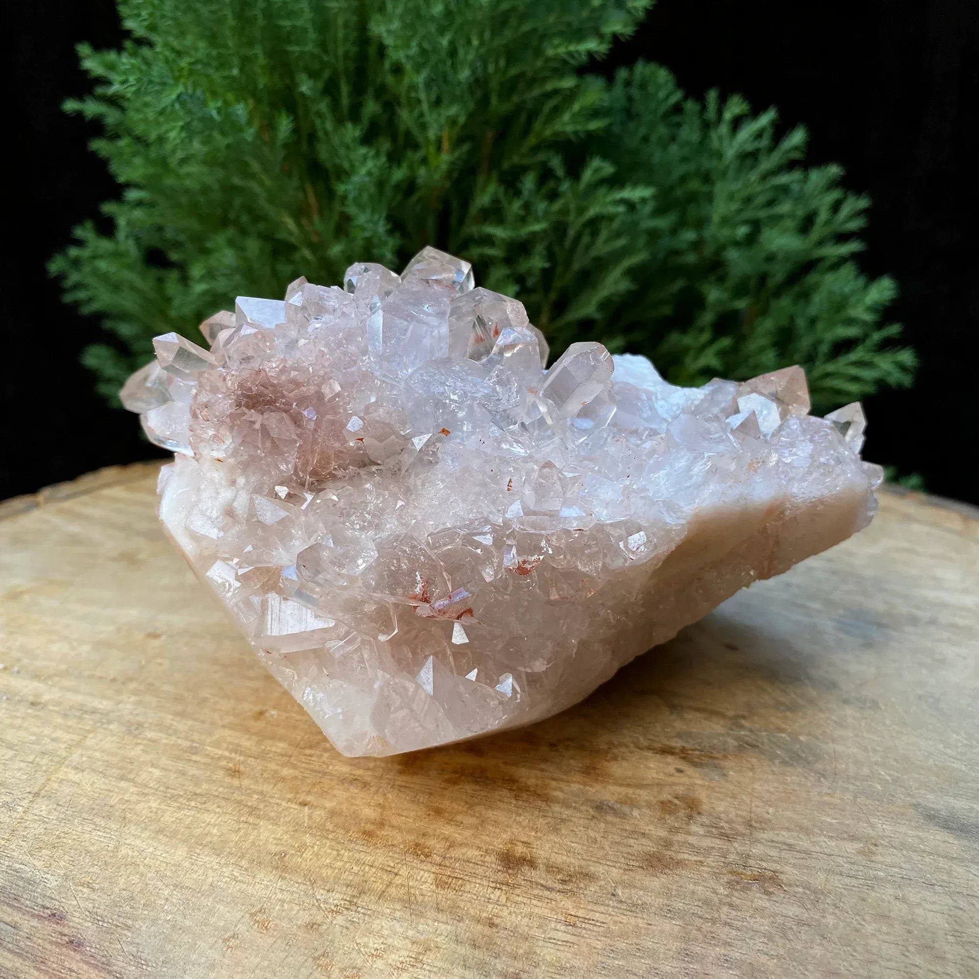 Natural Himalayan Pink Quartz Cluster 685g Himalayan Quartz