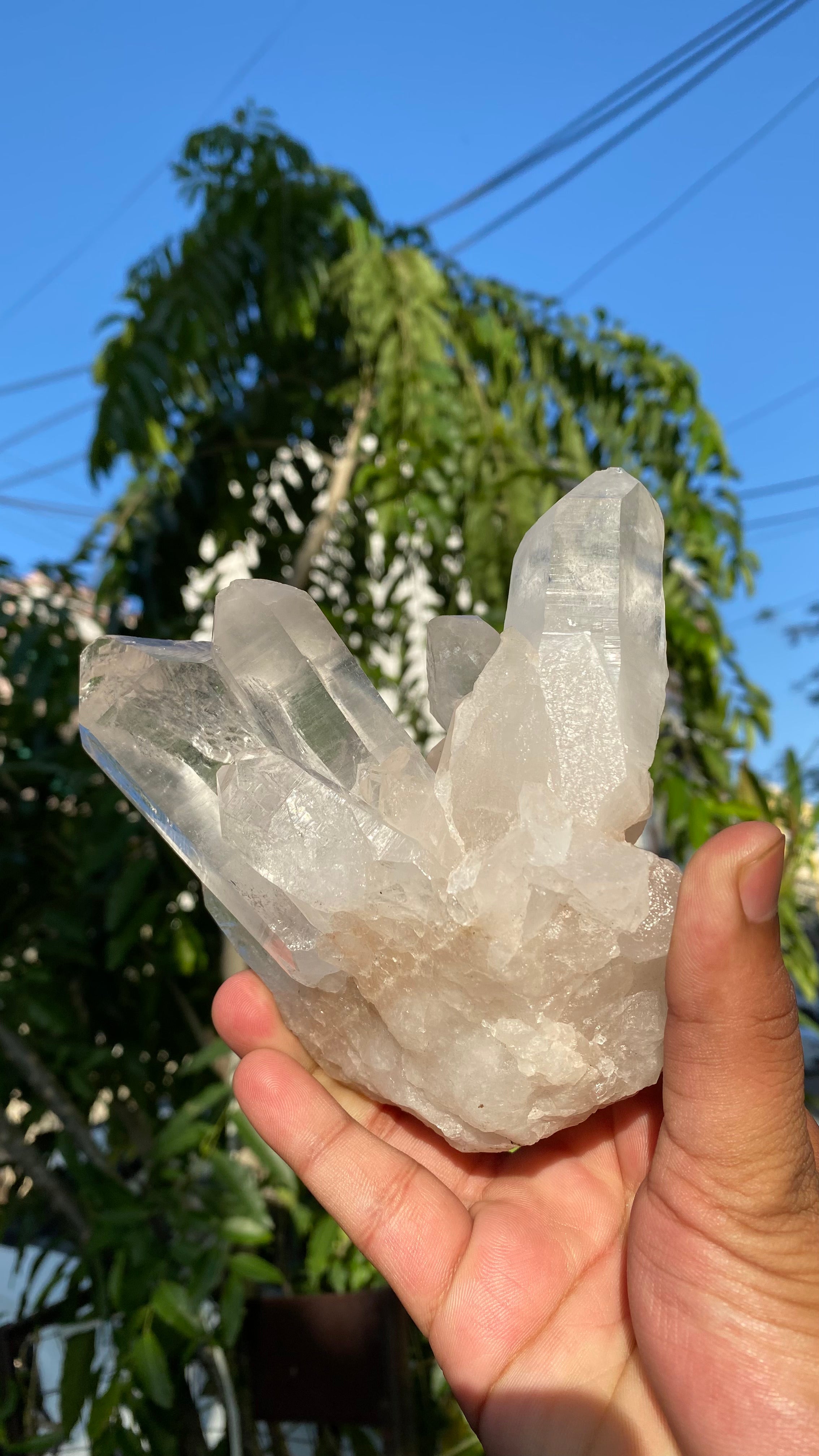 Himalya Quartz Himalayan Pink Quartz crystal cluster with raw healing stone for love meditation and spiritual decor.