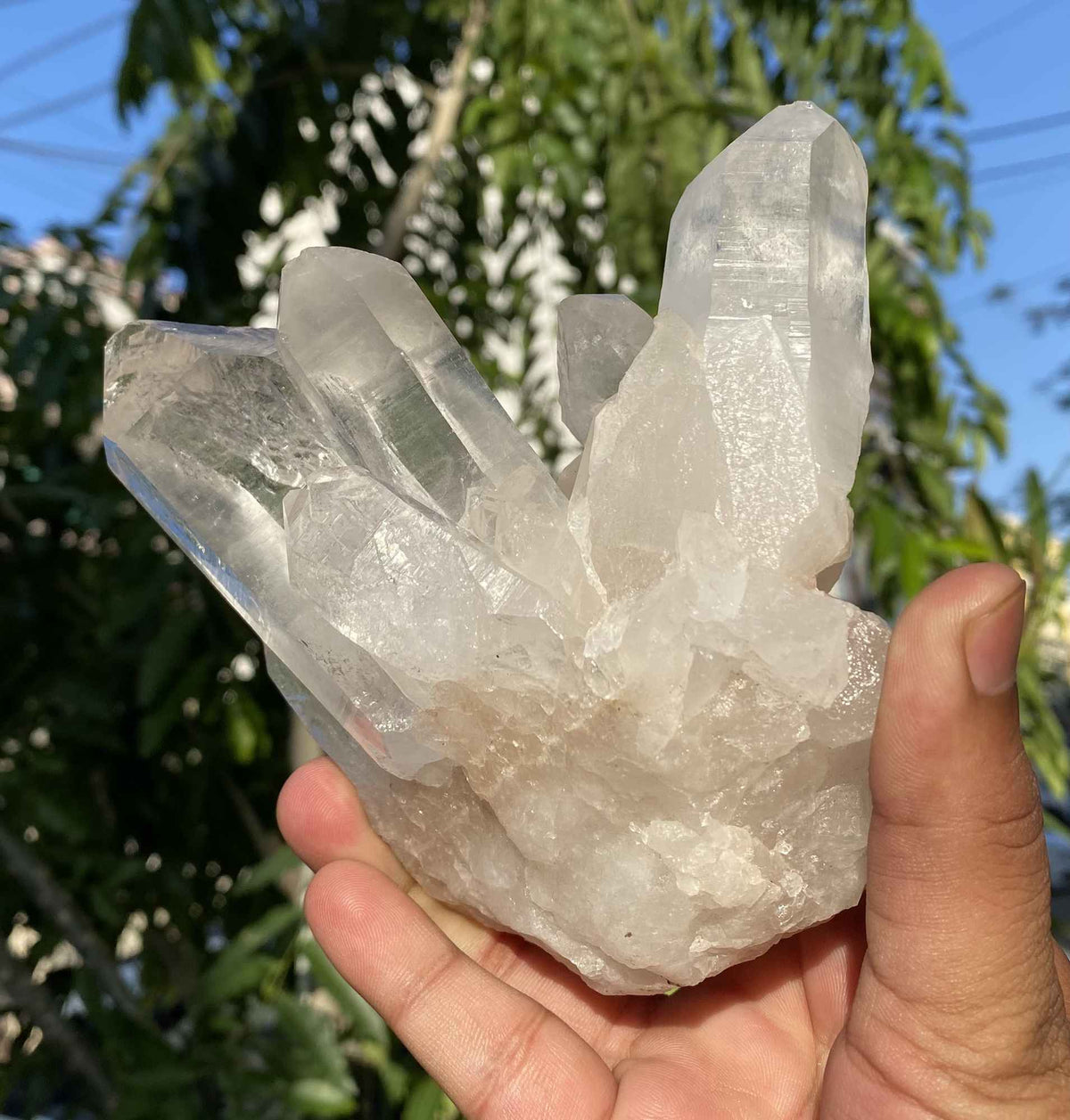 Himalya Quartz Himalayan Samadhi pink crystal healing stone, raw specimen, 770g, natural Himalayan quartz for meditation and energy.