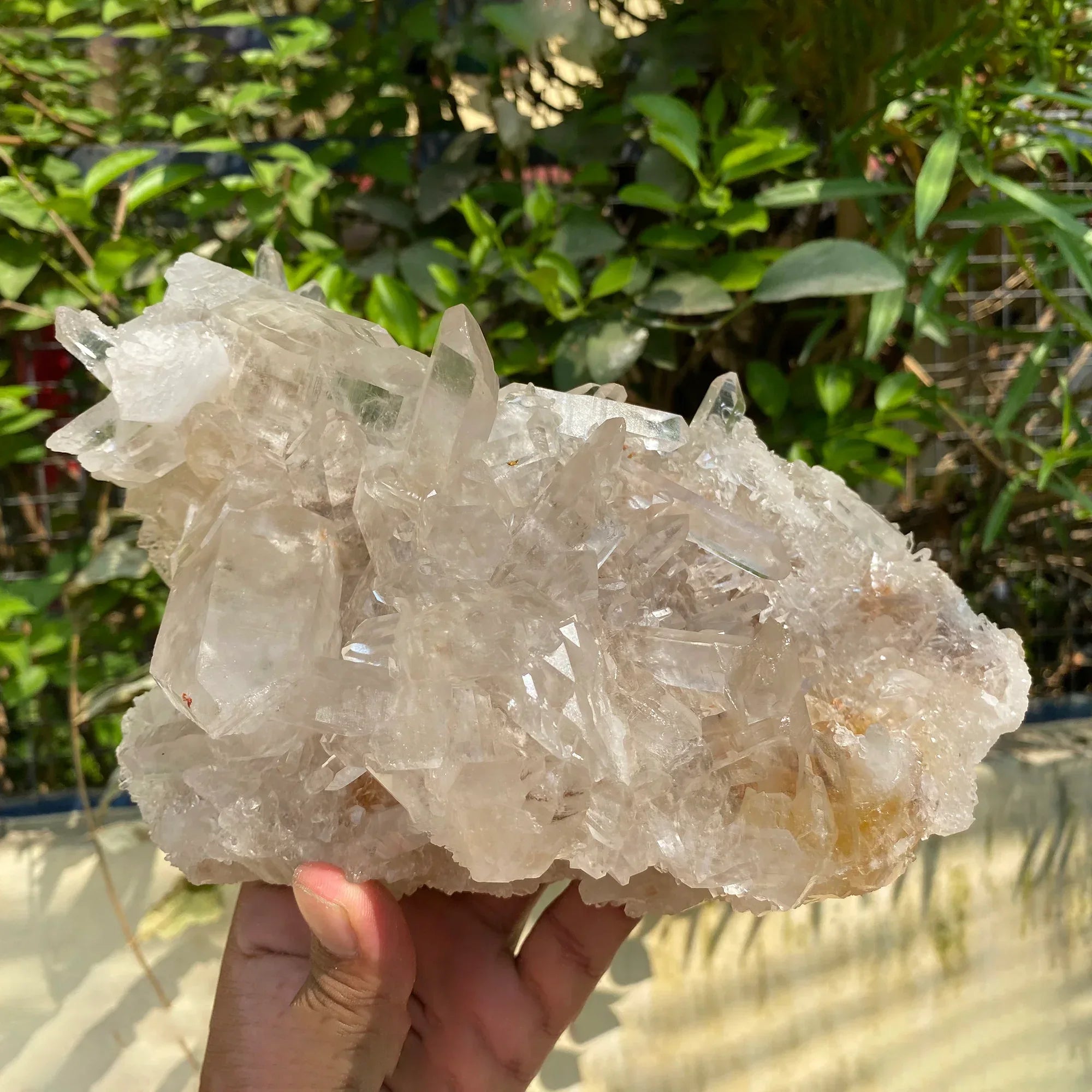 Natural Himalayan White & Pink Quartz Cluster 1815g Himalayan Quartz