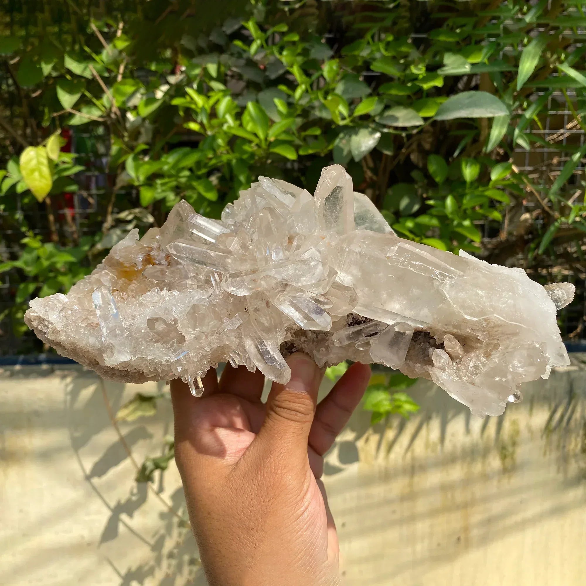 Natural Himalayan White & Pink Quartz Cluster 1815g Himalayan Quartz
