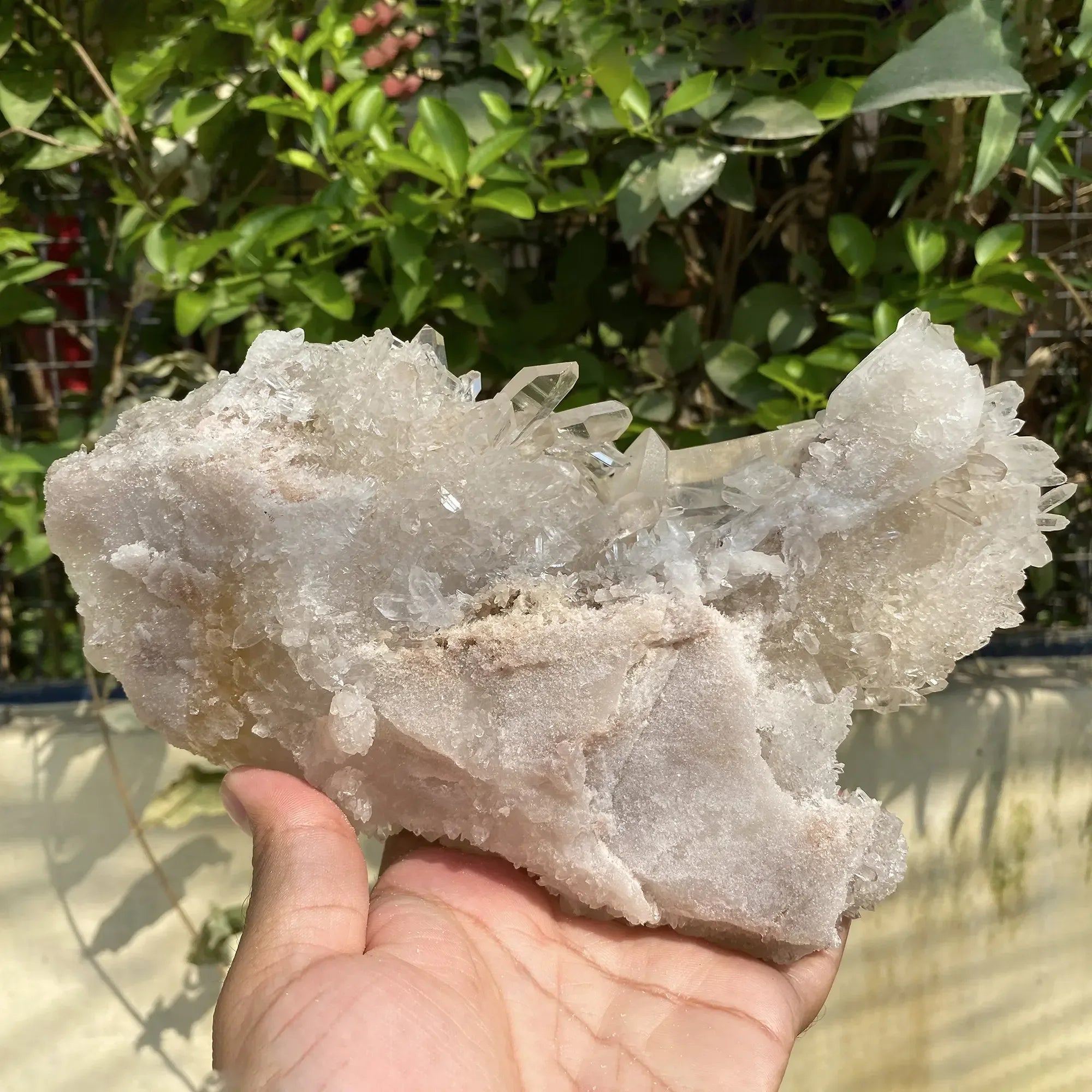 Natural Himalayan White & Pink Quartz Cluster 1815g Himalayan Quartz