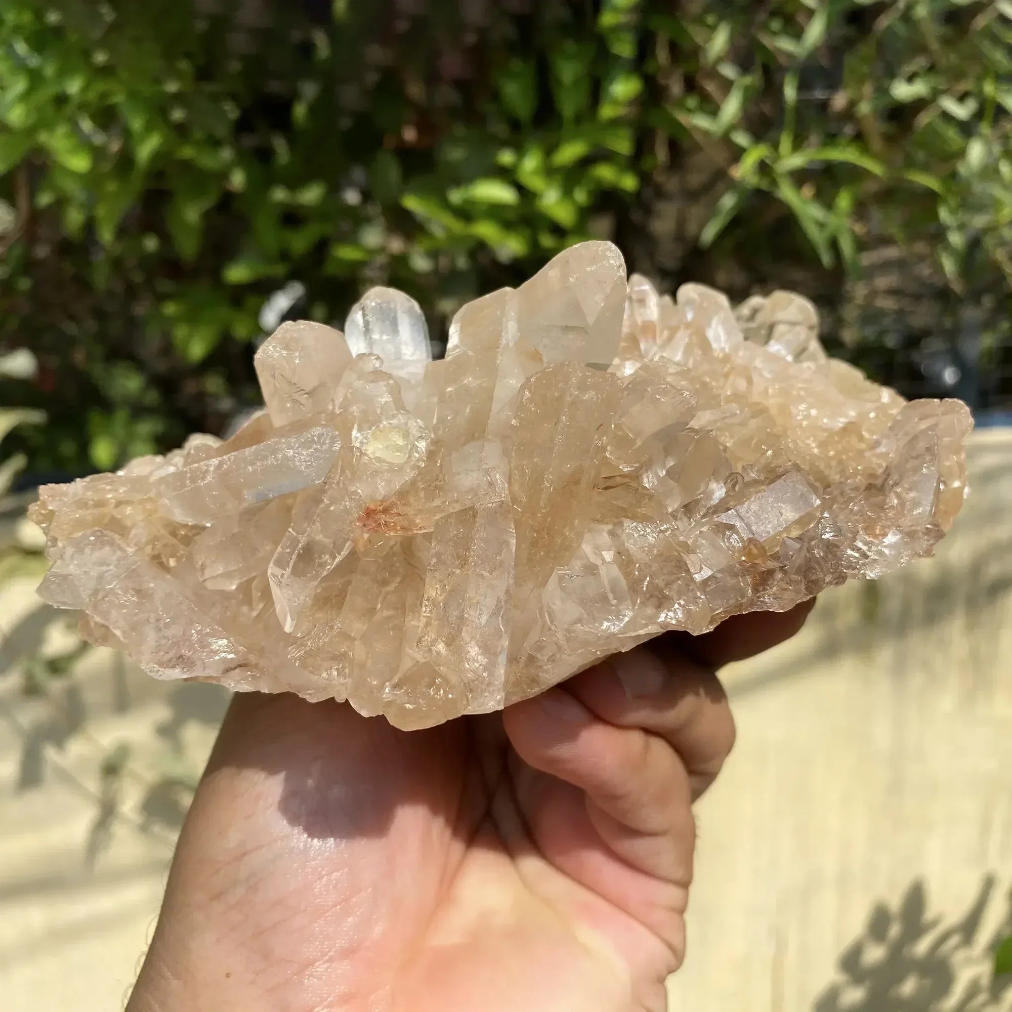 Natural Himalayan Pink Quartz Cluster 940g Himalayan Quartz