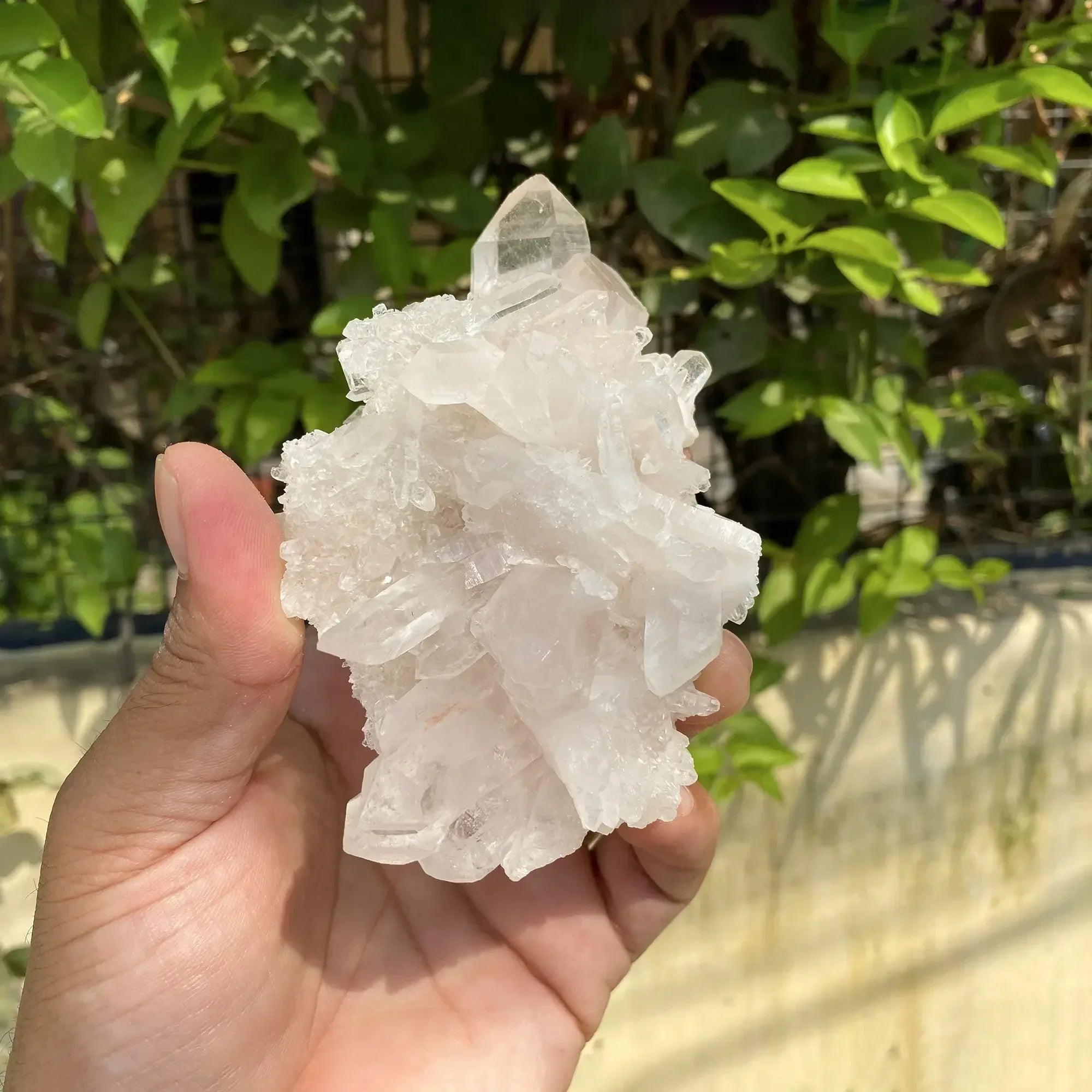 Natural Himalayan White + Pink Quartz Cluster 325g Himalayan Quartz