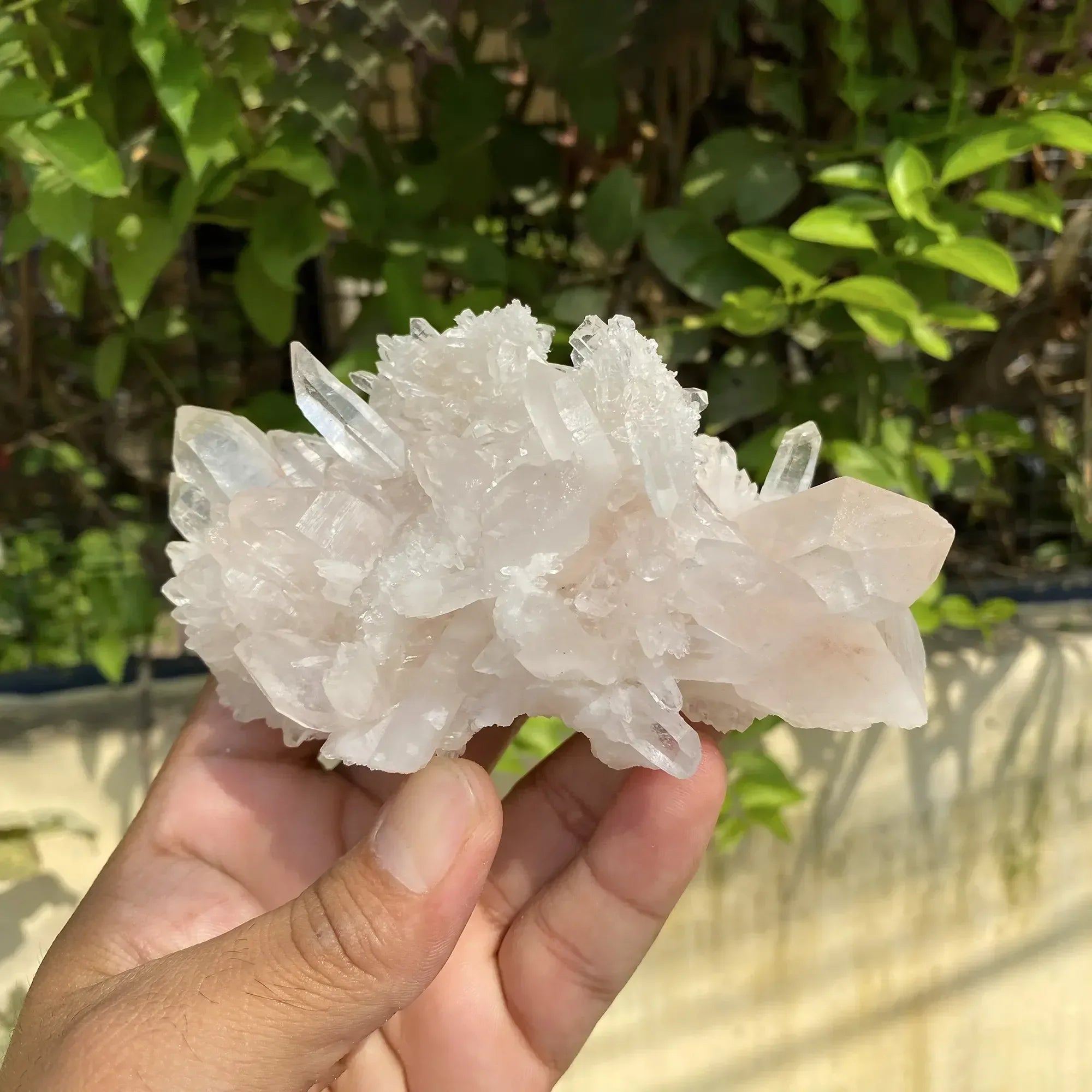 Natural Himalayan White + Pink Quartz Cluster 325g Himalayan Quartz