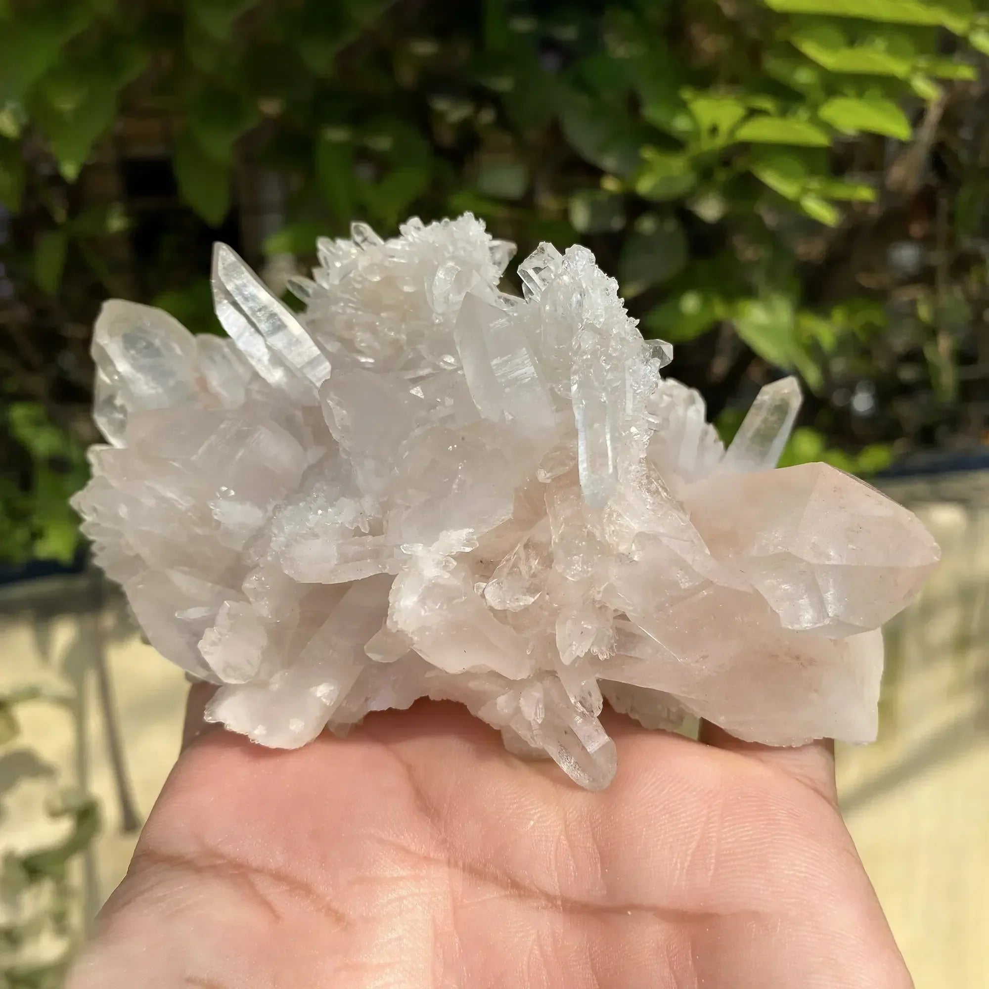 Natural Himalayan White + Pink Quartz Cluster 325g Himalayan Quartz