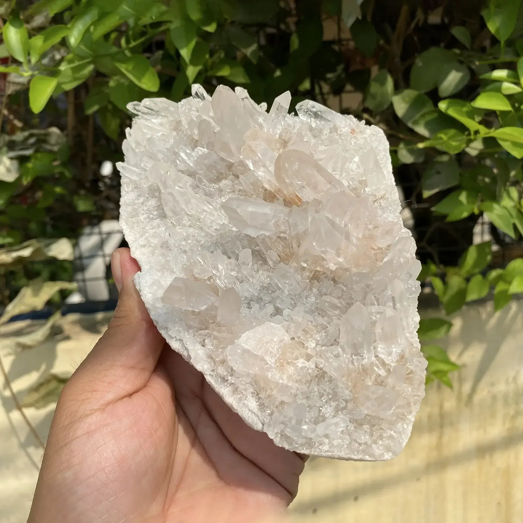 Natural Himalayan White + Pink Quartz Cluster 785g Himalayan Quartz