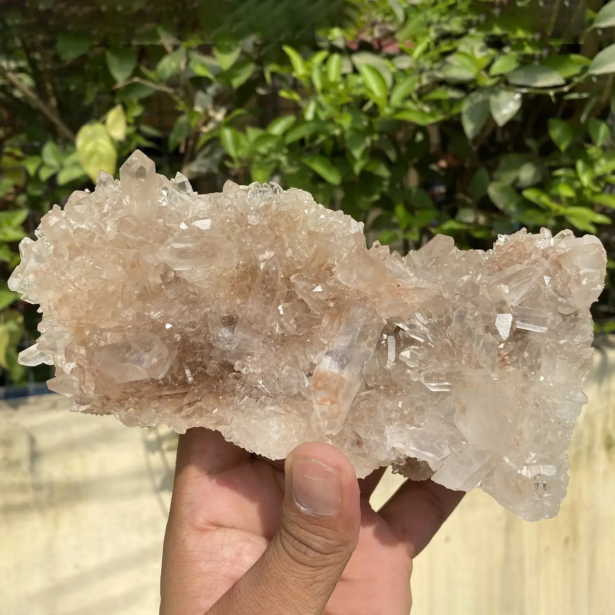 Natural Himalayan Pink Quartz Cluster 630g Himalayan Quartz