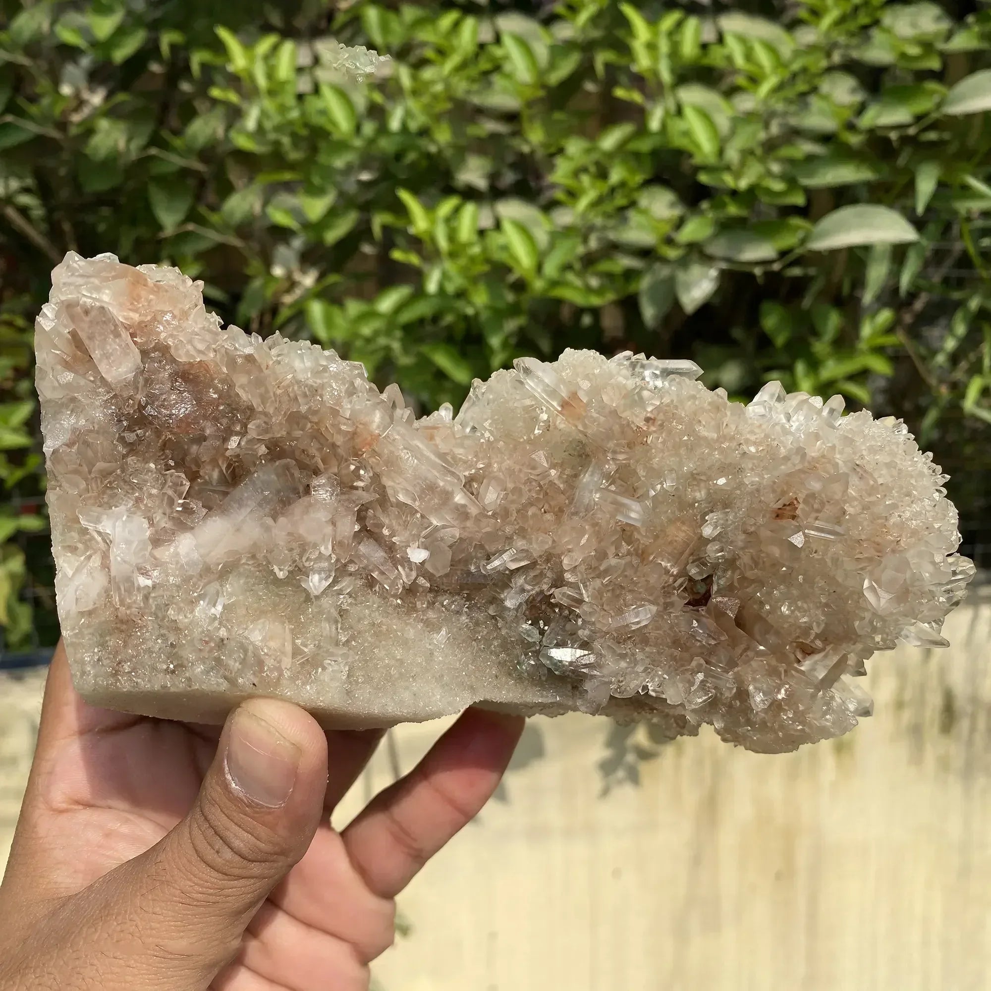 Natural Himalayan Pink Quartz Cluster 630g Himalayan Quartz