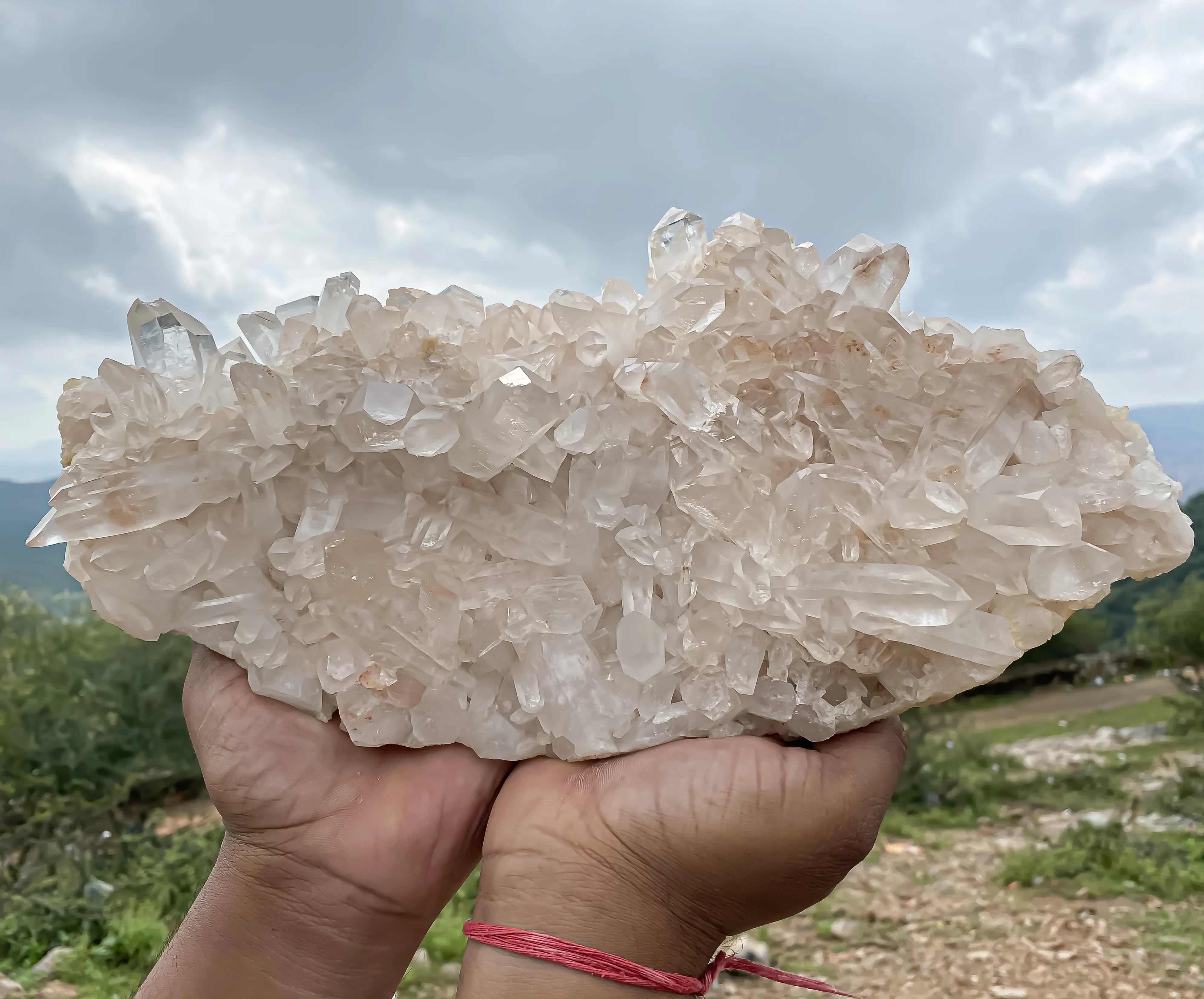 Himalayan Pink Quartz Cluster 4290g – Large Natural Healing Crystal Stone