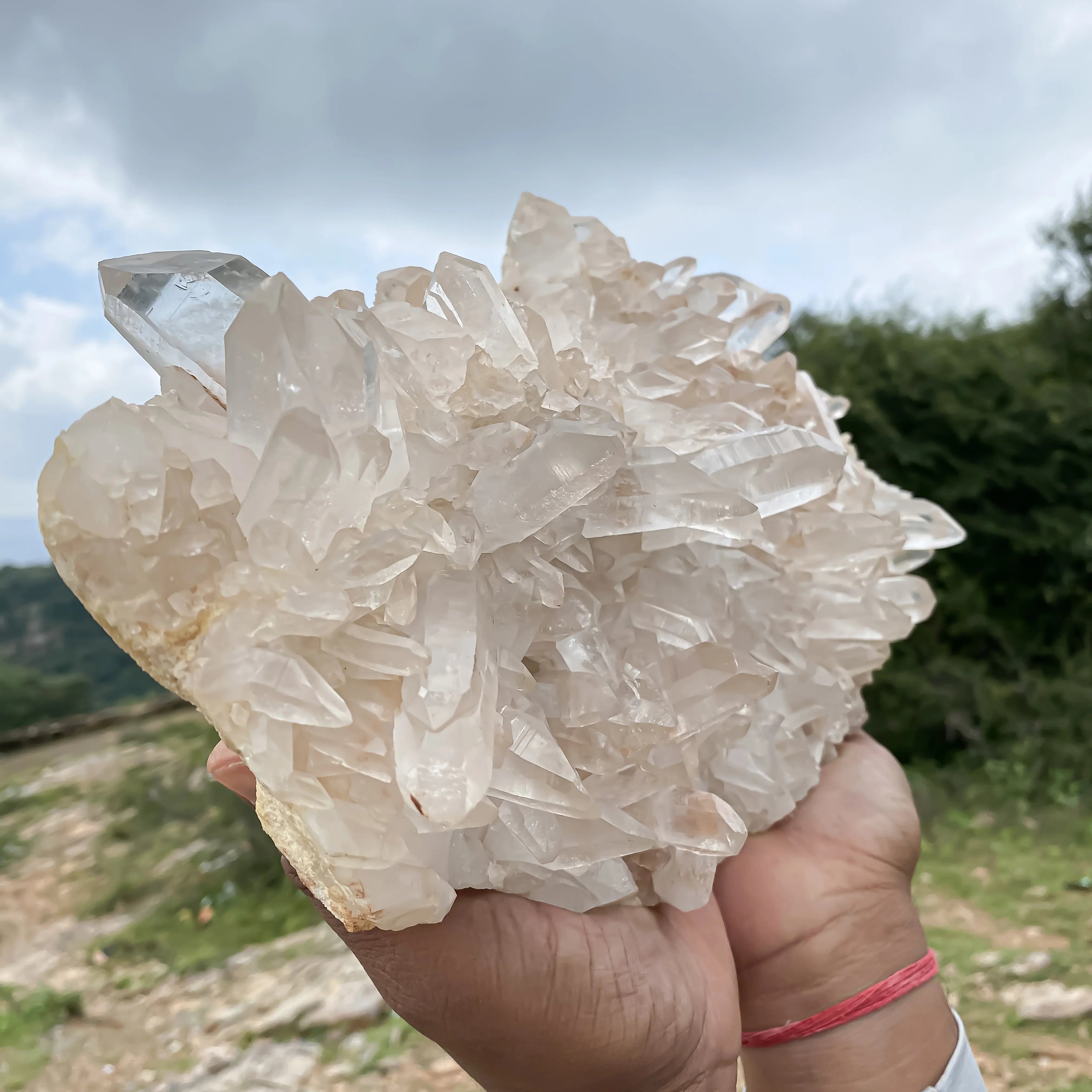 Himalayan Pink Quartz Cluster 4290g – Large Natural Healing Crystal Stone