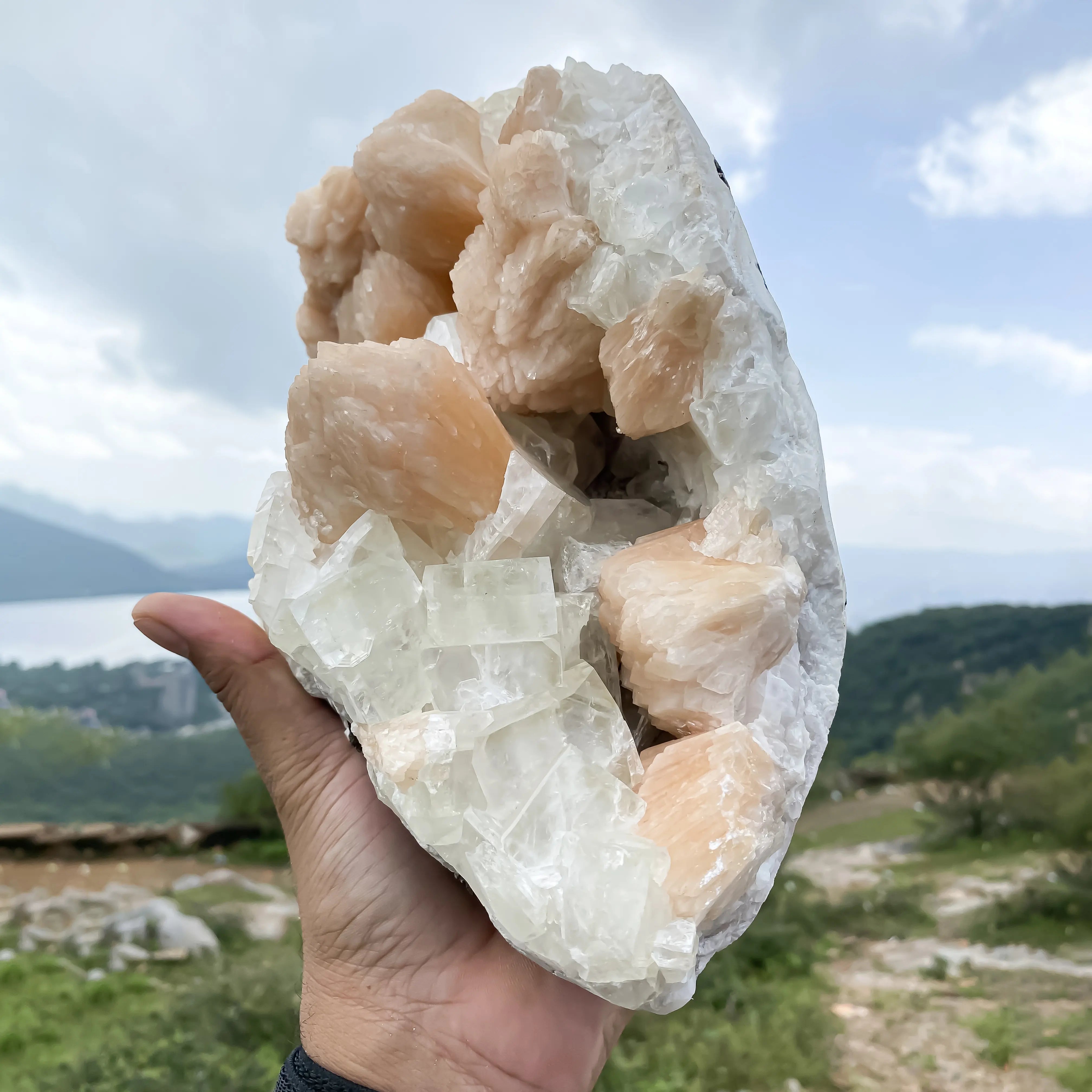 Natural Stillbite & Apophyllite 3980g – Healing Crystal Mineral Rough