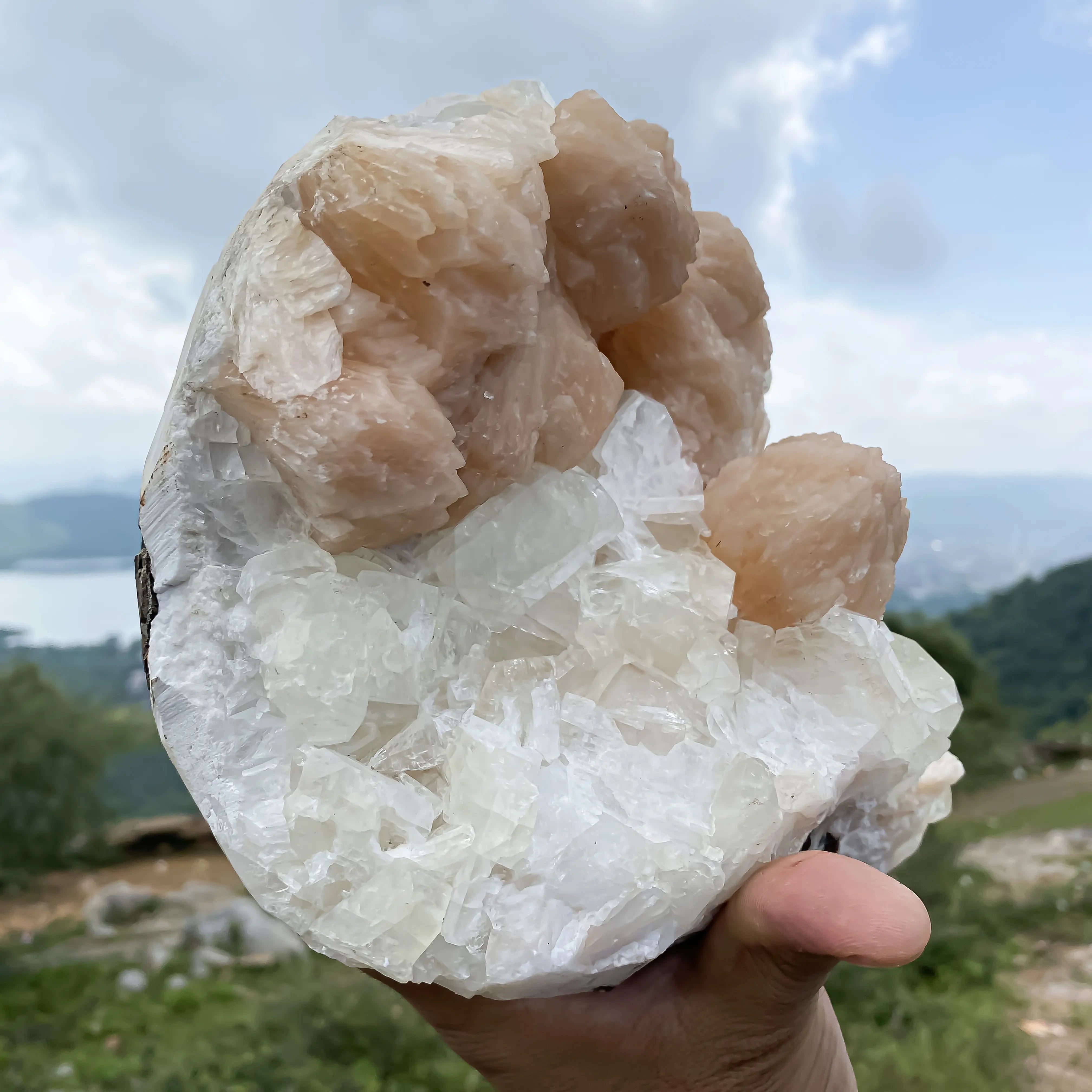 Natural Stillbite & Apophyllite 3980g – Healing Crystal Mineral Rough