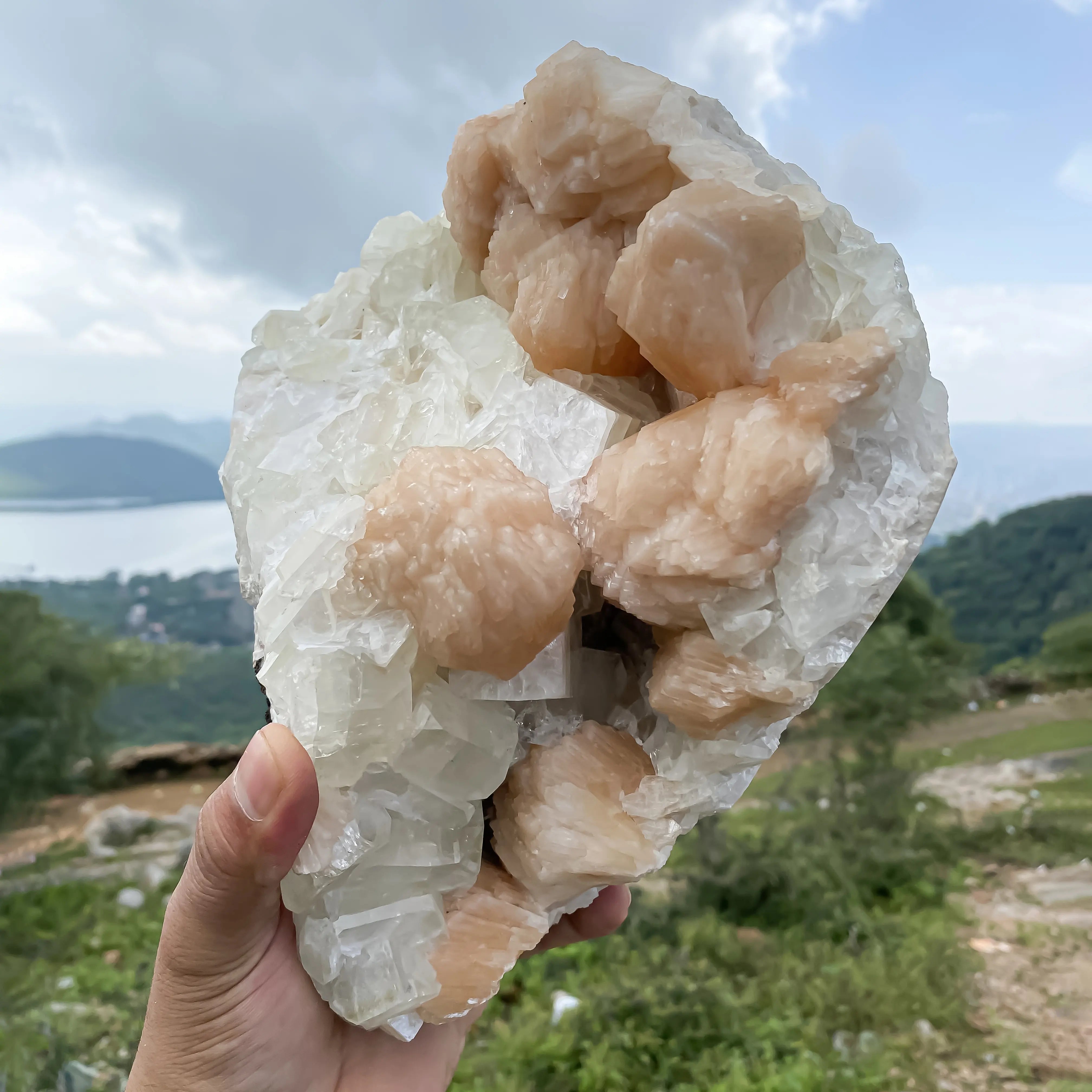 Natural Stillbite & Apophyllite 3980g – Healing Crystal Mineral Rough