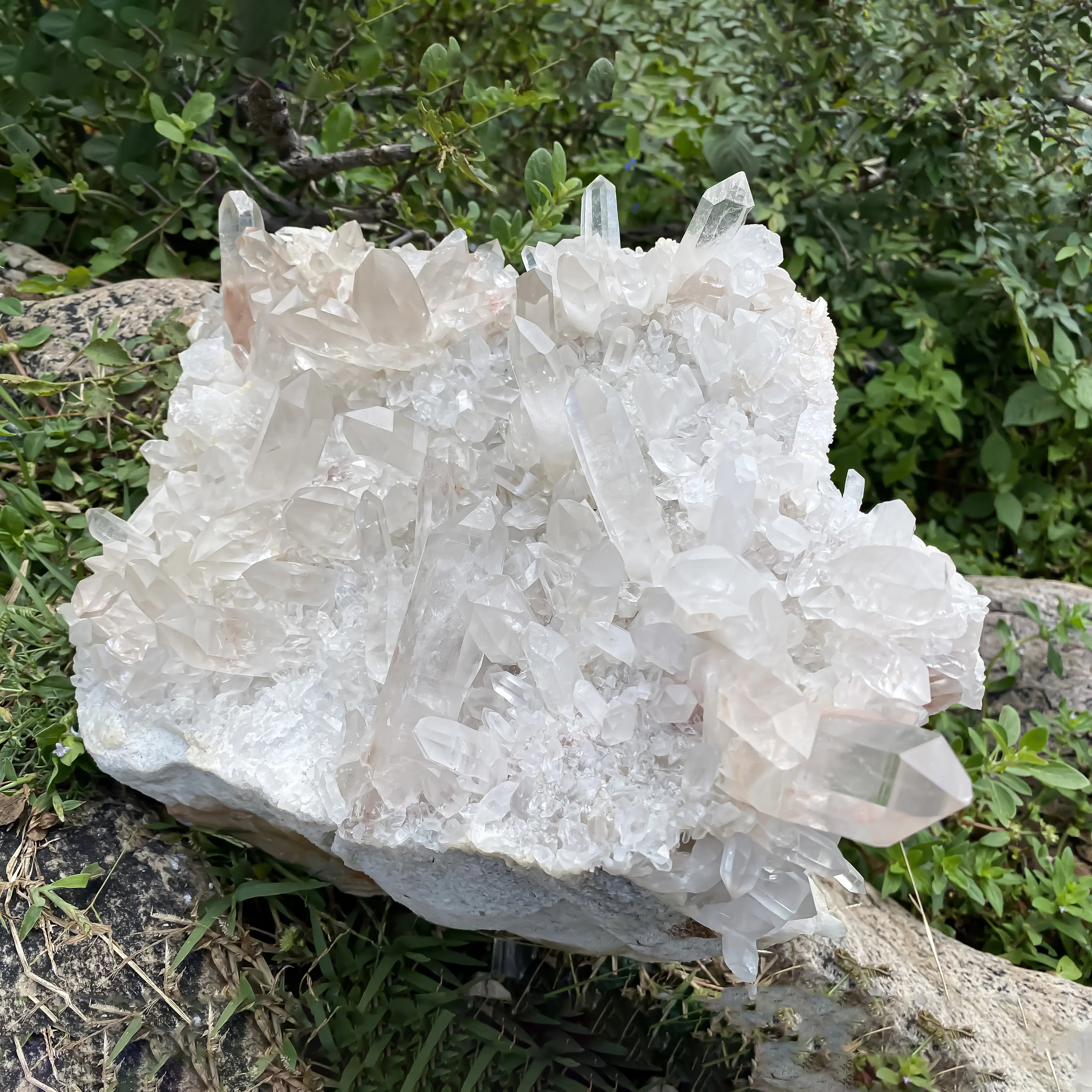 Himalayan Pink Quartz Cluster  – Large Natural Healing Stone 9450grams