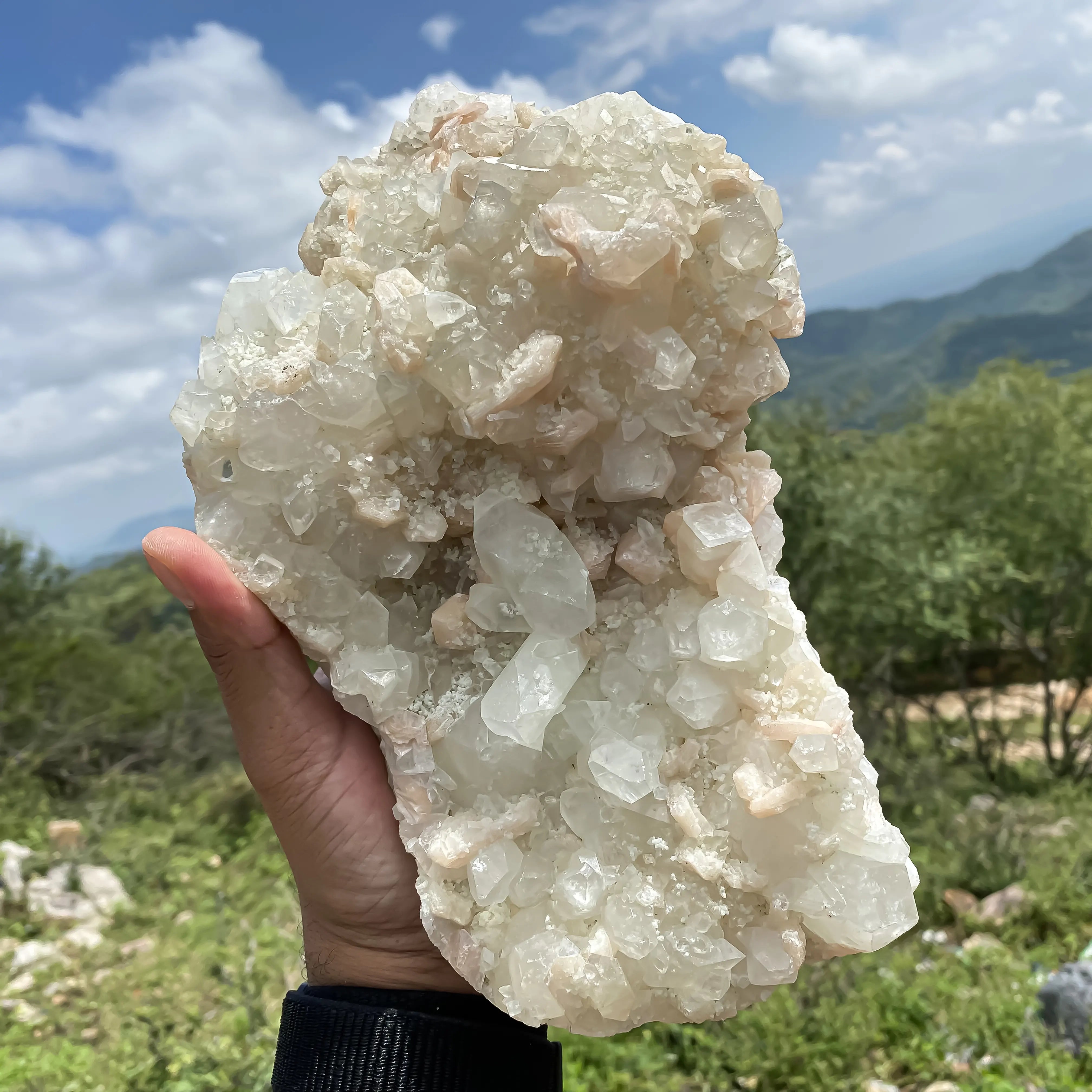 Stilbite with Apophyllite 2875gm Natural Healing Crystal