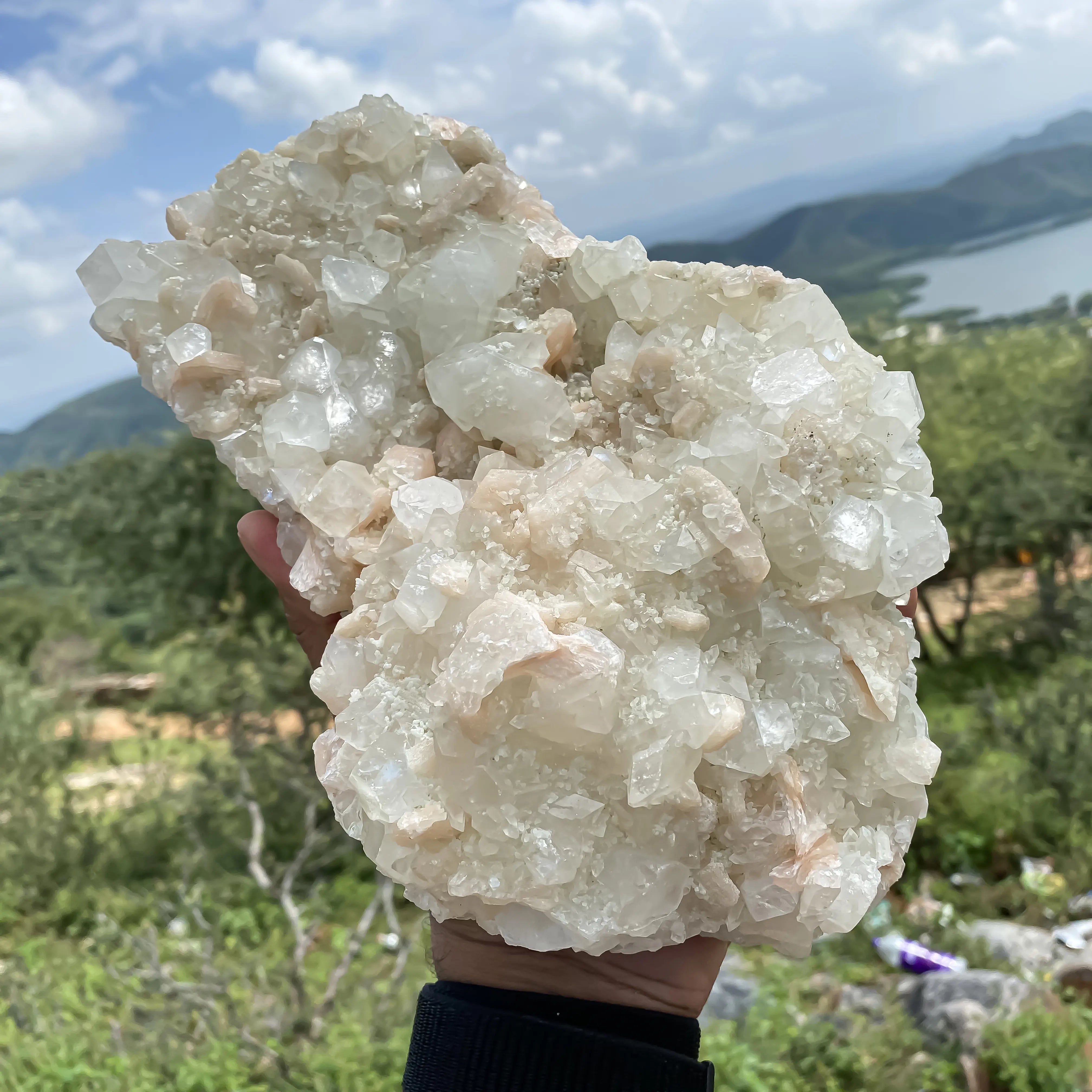 Stilbite with Apophyllite 2875gm Natural Healing Crystal