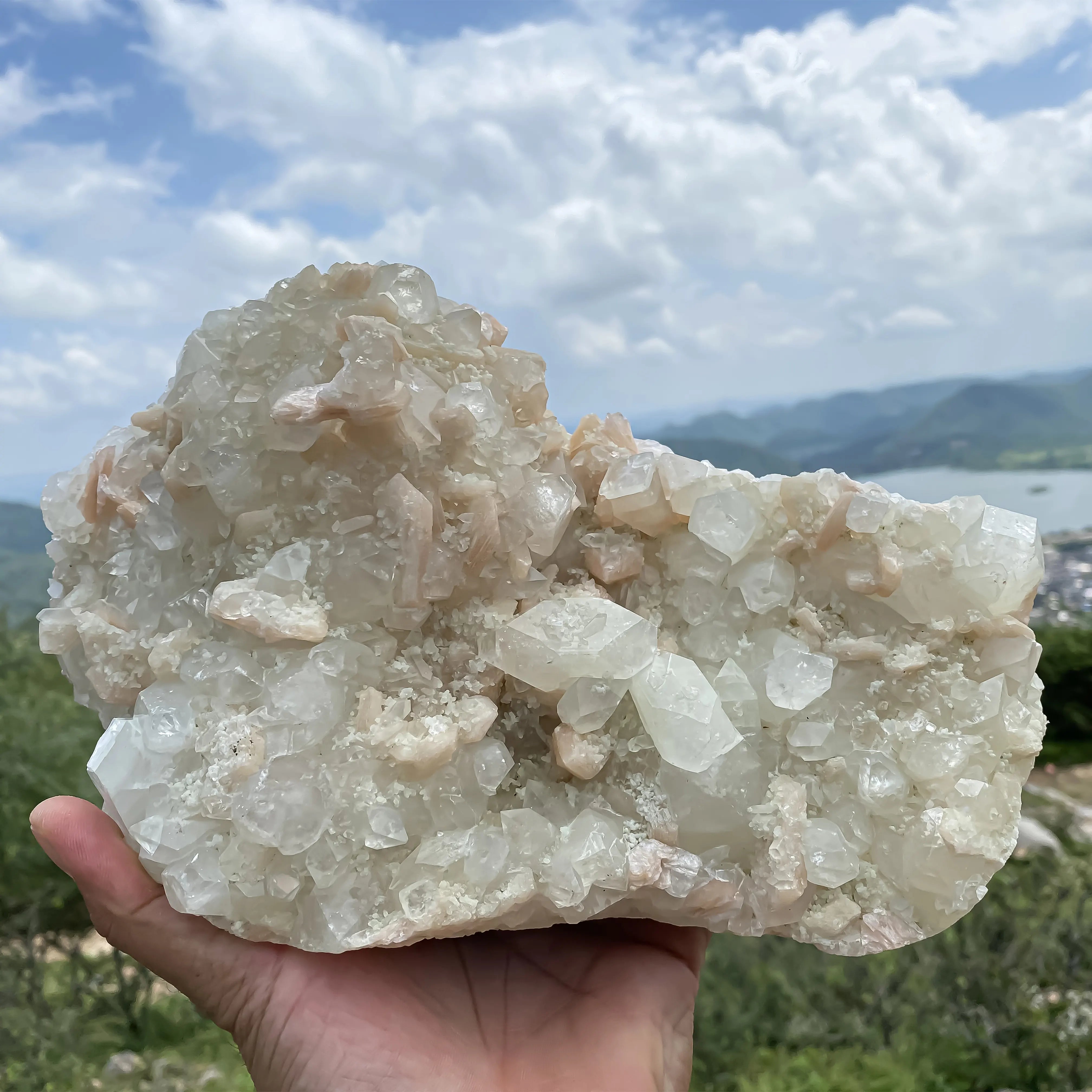 Stilbite with Apophyllite 2875gm Natural Healing Crystal