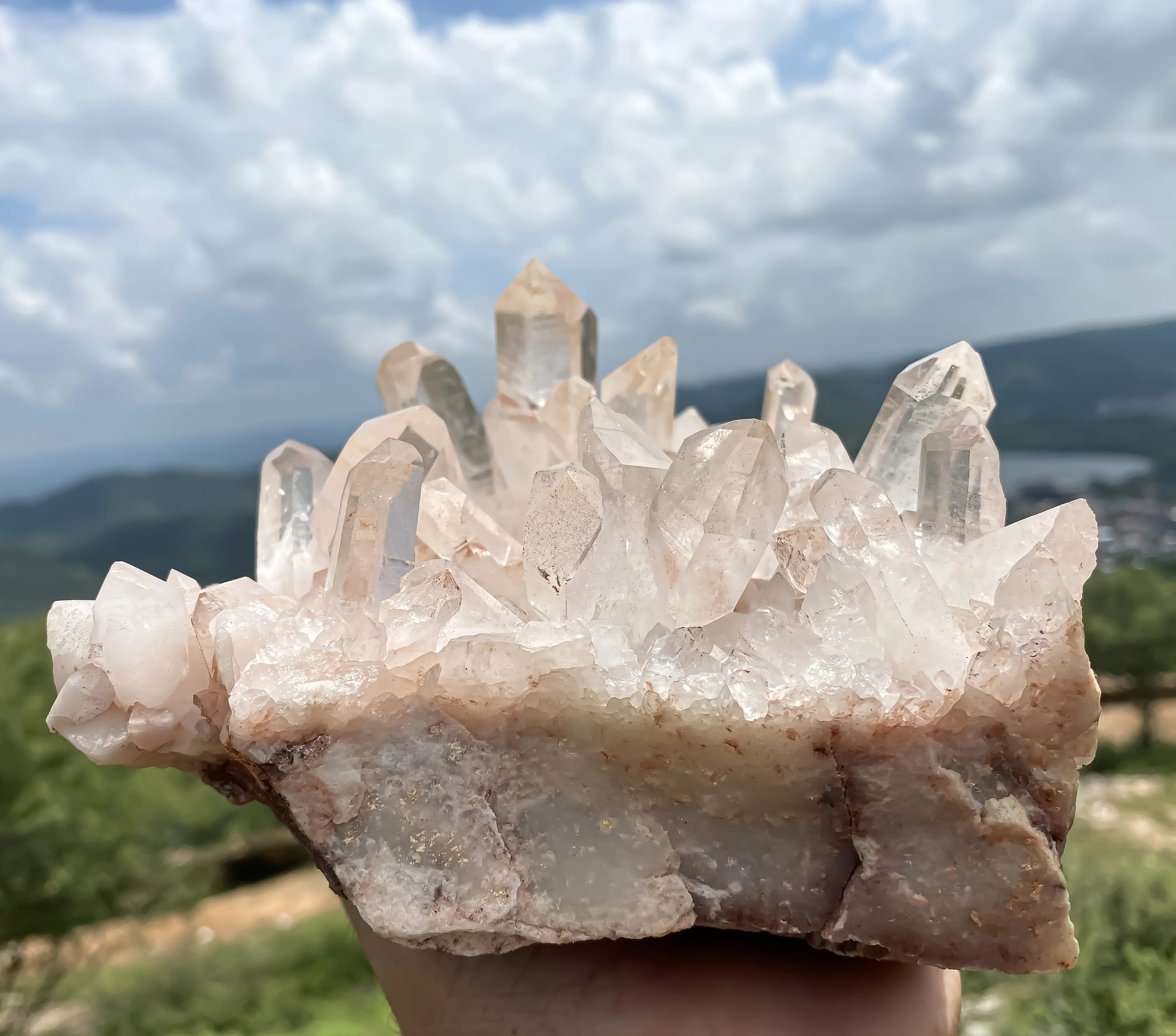 Natural Himalayan Pink Quartz Cluster – 2850 g  Raw Crystal Points