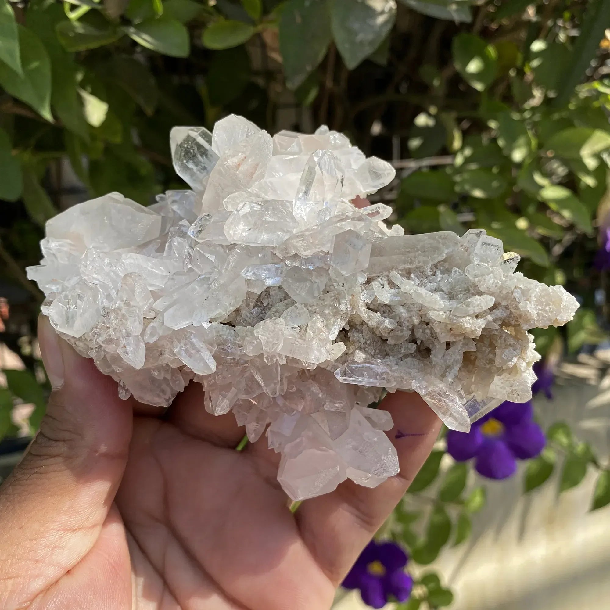 Natural Himalayan Pink Phantom Quartz Cluster 295g Himalayan Quartz
