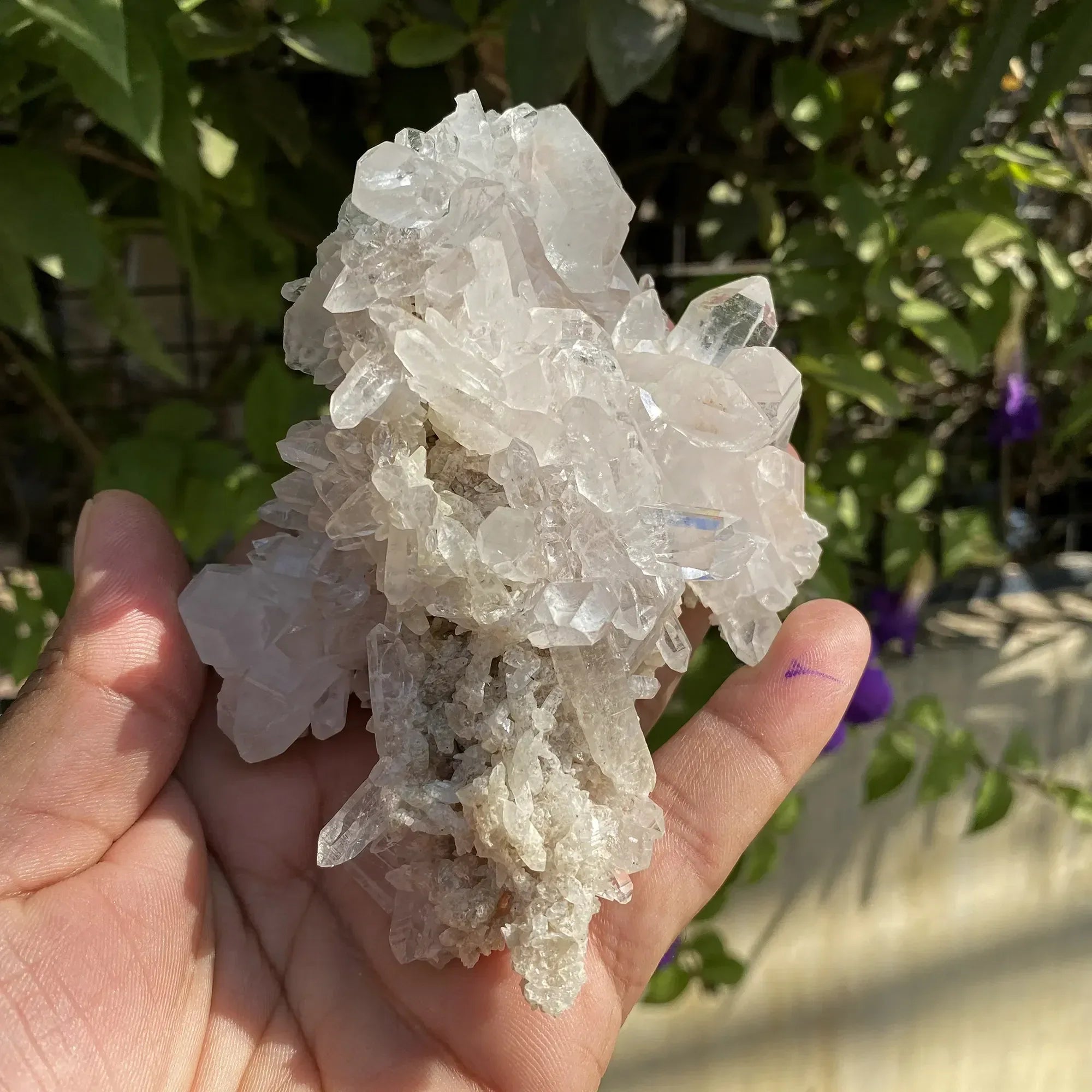 Natural Himalayan Pink Phantom Quartz Cluster 295g Himalayan Quartz
