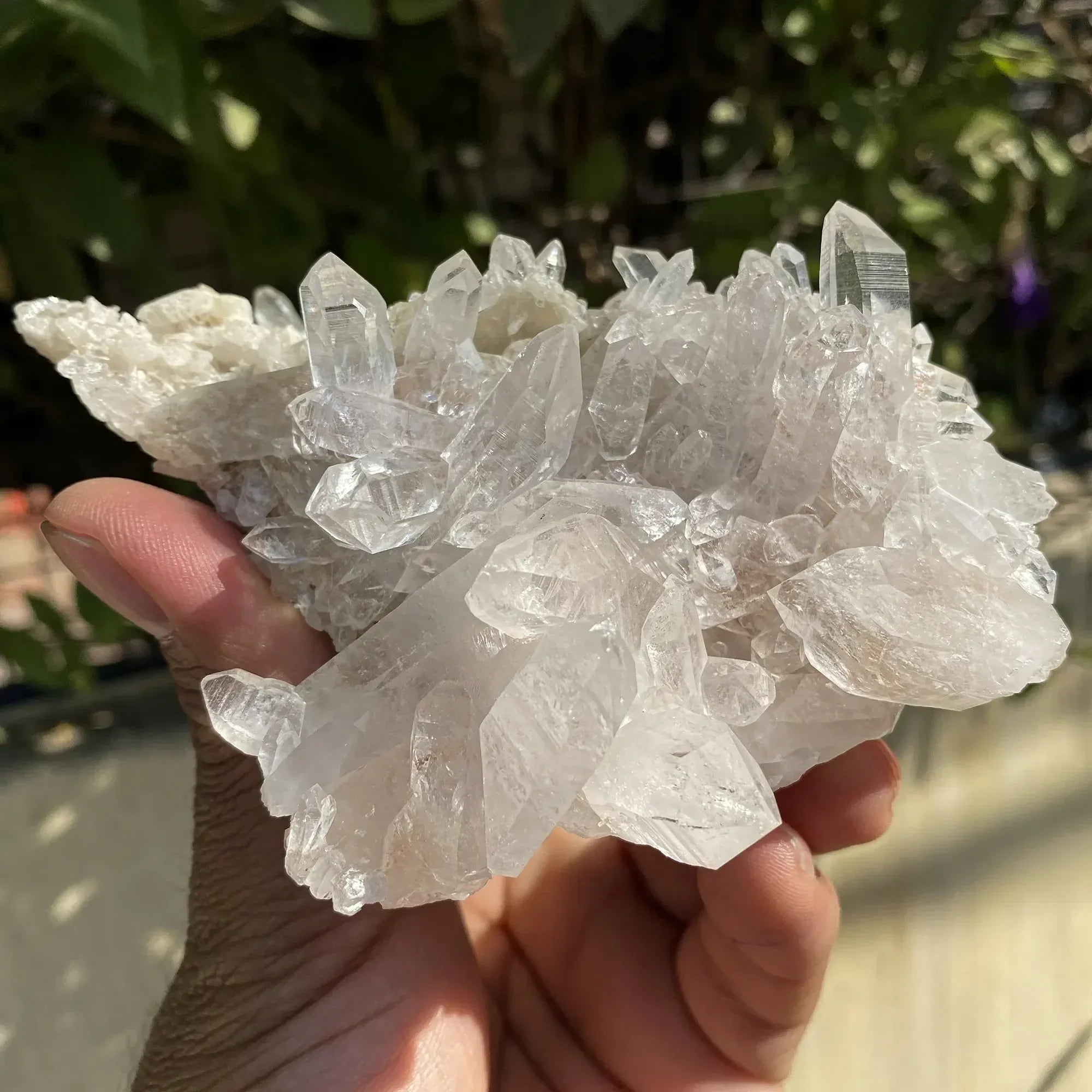 Natural Himalayan Pink Phantom Quartz Cluster 295g Himalayan Quartz