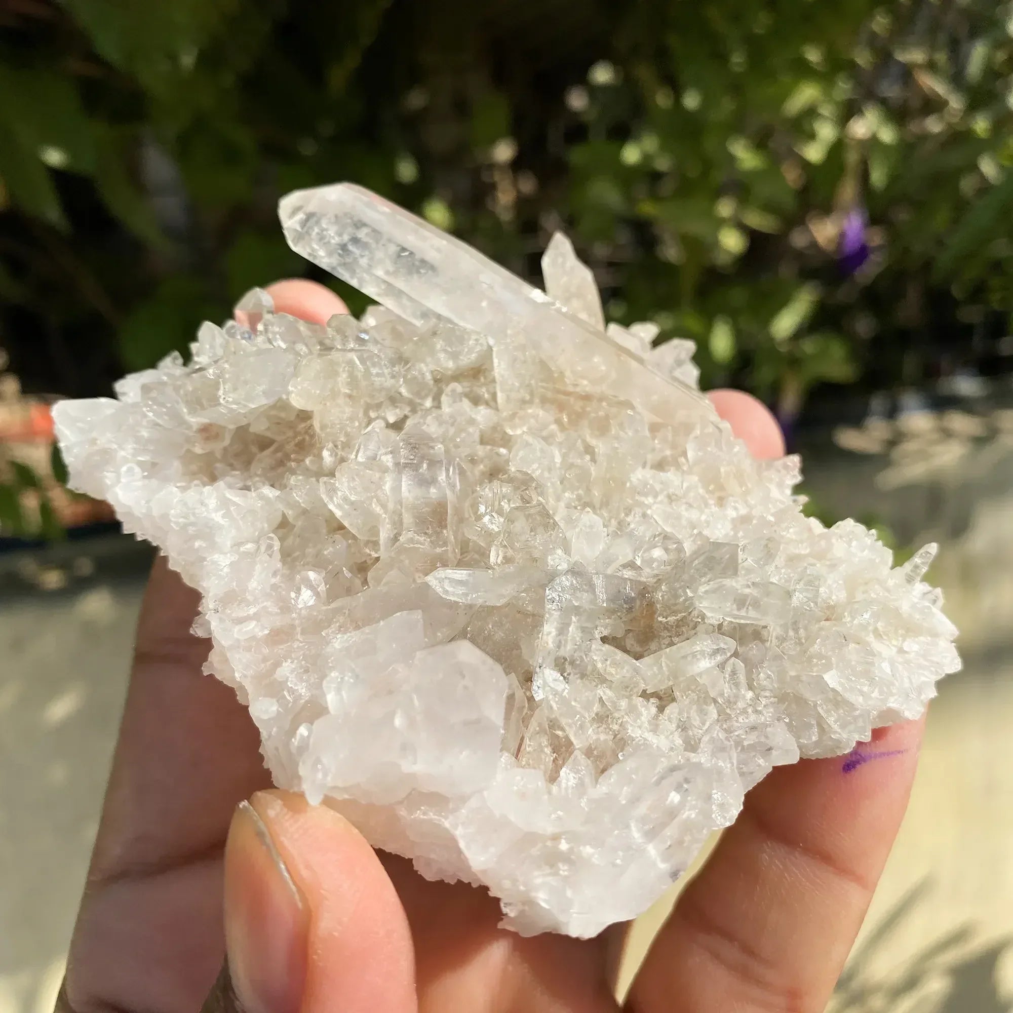 Natural Himalayan White + Pink Quartz Cluster 130g Himalayan Quartz