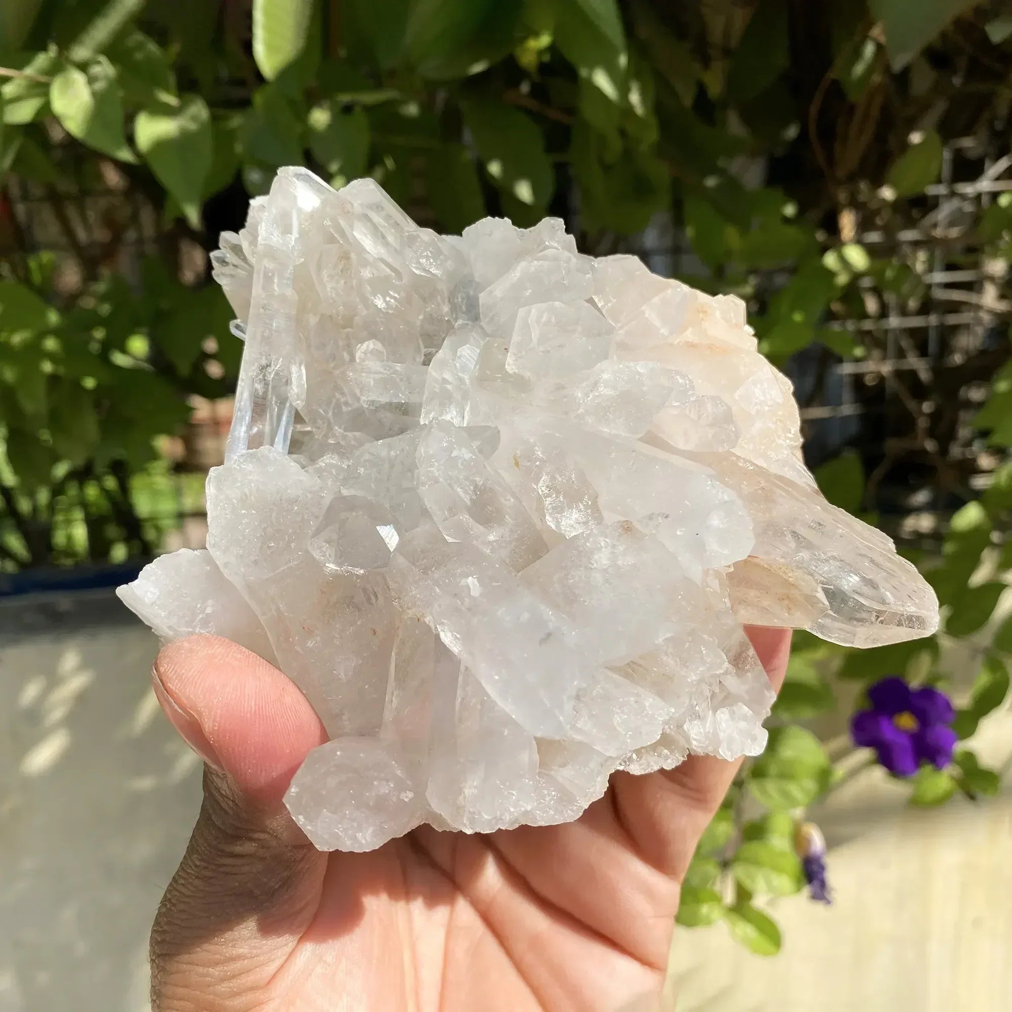 Natural Himalayan White + Pink Quartz Cluster 705g Himalayan Quartz