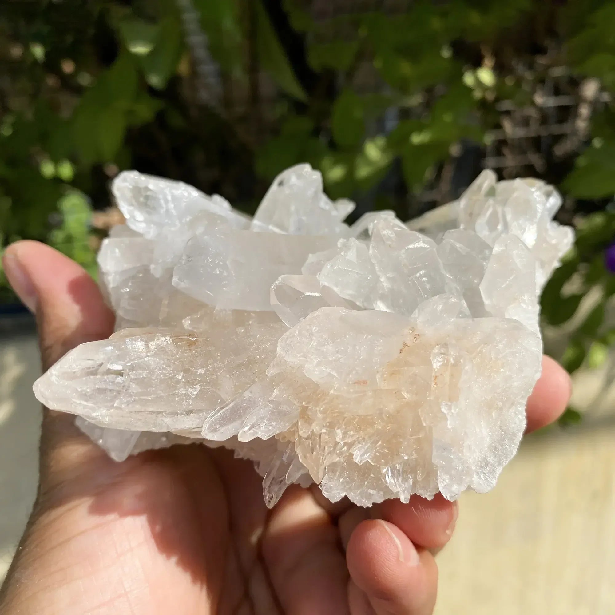 Natural Himalayan White + Pink Quartz Cluster 705g Himalayan Quartz