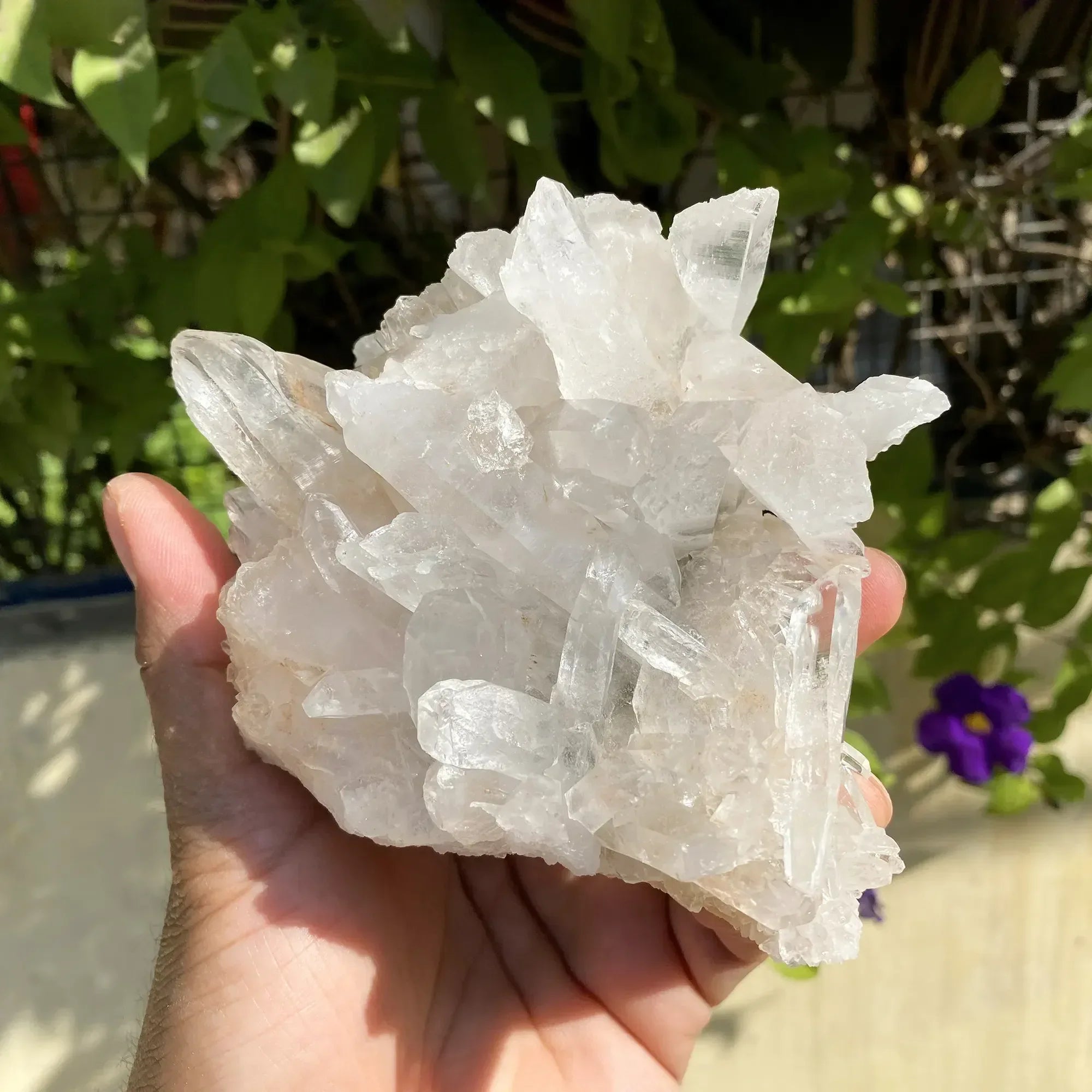 Natural Himalayan White + Pink Quartz Cluster 705g Himalayan Quartz