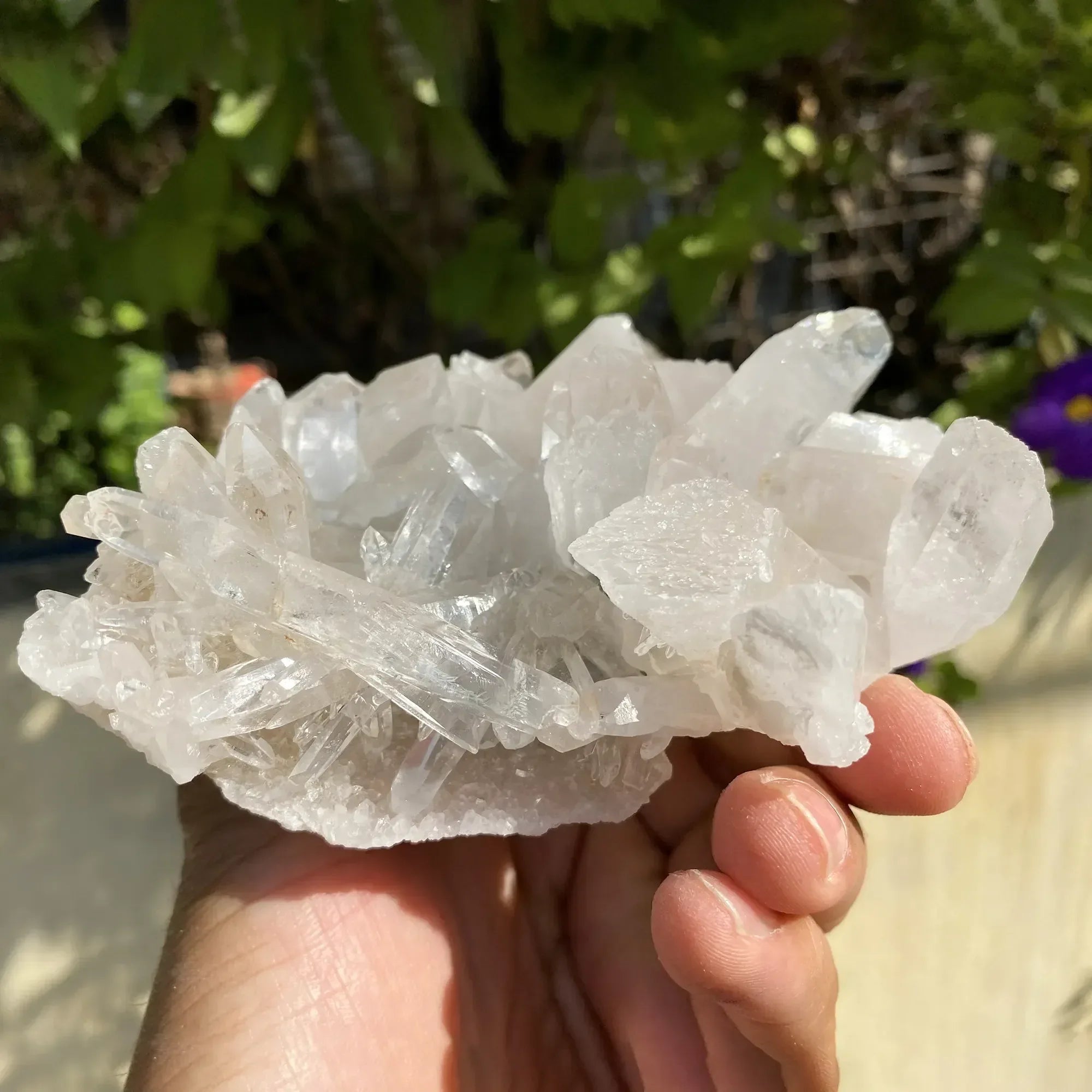 Natural Himalayan White + Pink Quartz Cluster 705g Himalayan Quartz