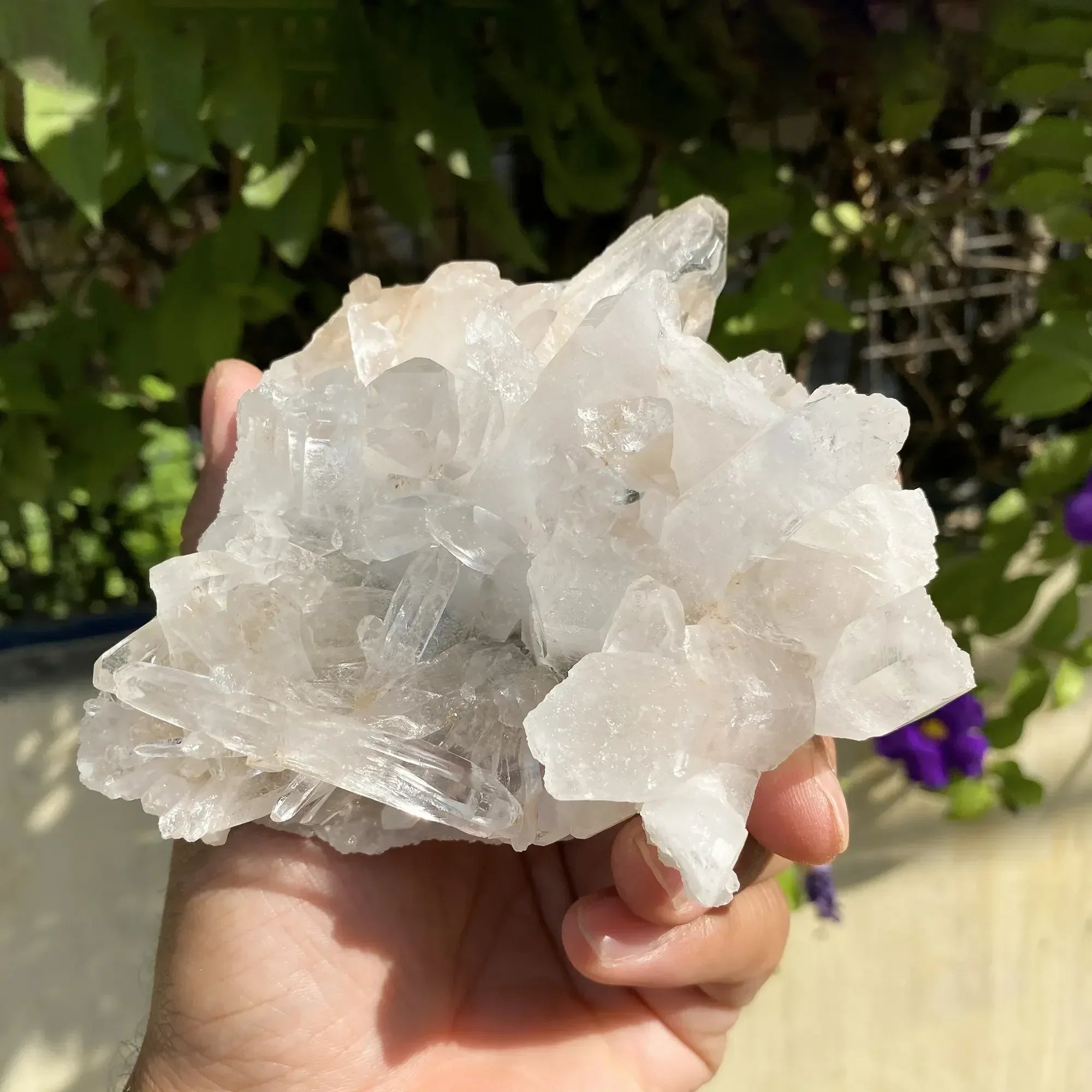 Natural Himalayan White + Pink Quartz Cluster 705g Himalayan Quartz