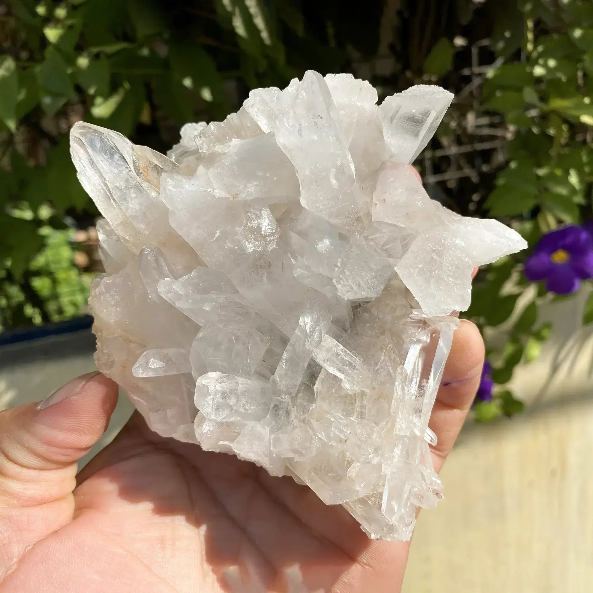 Natural Himalayan White + Pink Quartz Cluster 705g Himalayan Quartz