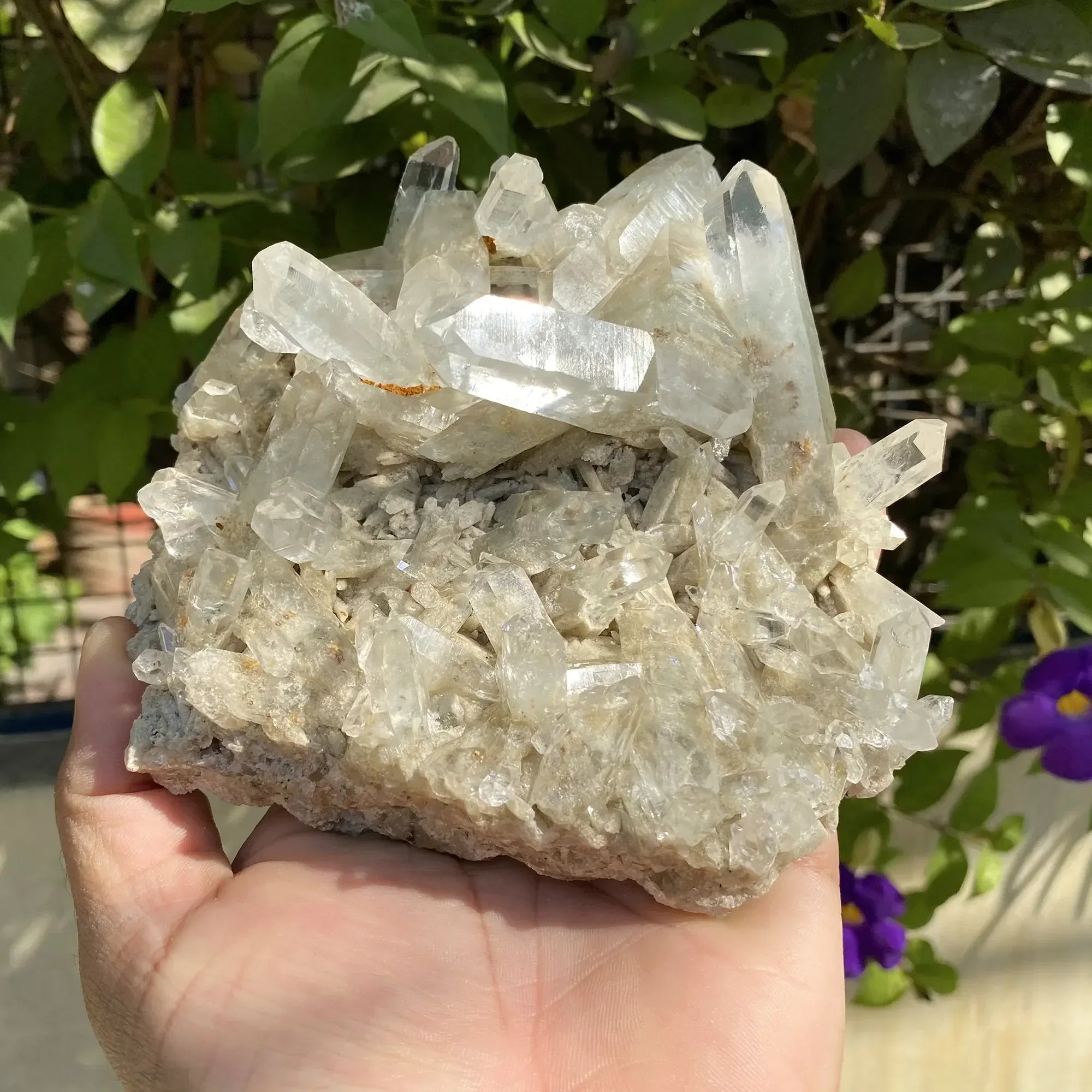 Natural Himalayan White + Pink Quartz Cluster 705g Himalayan Quartz