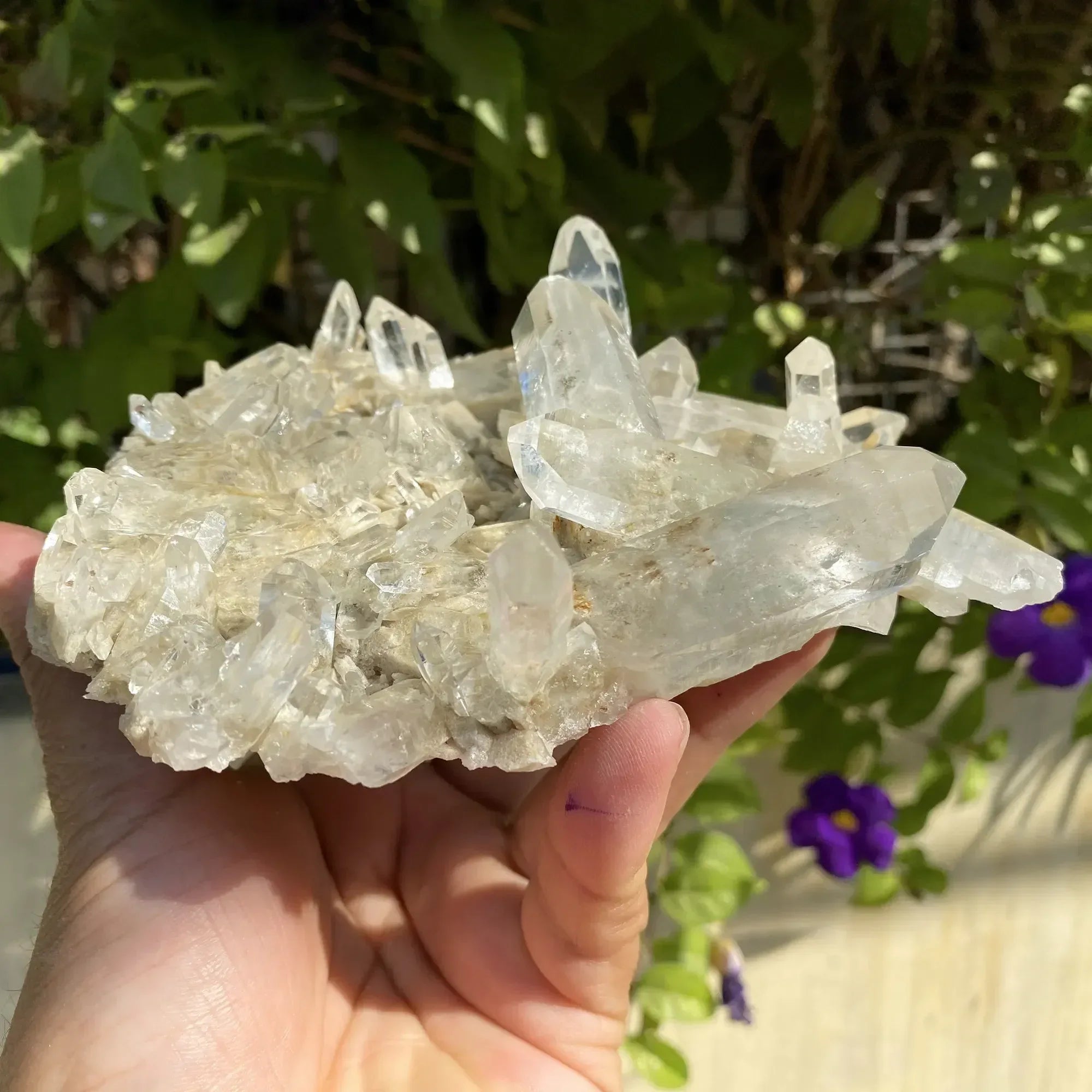 Natural Himalayan White + Pink Quartz Cluster 705g Himalayan Quartz