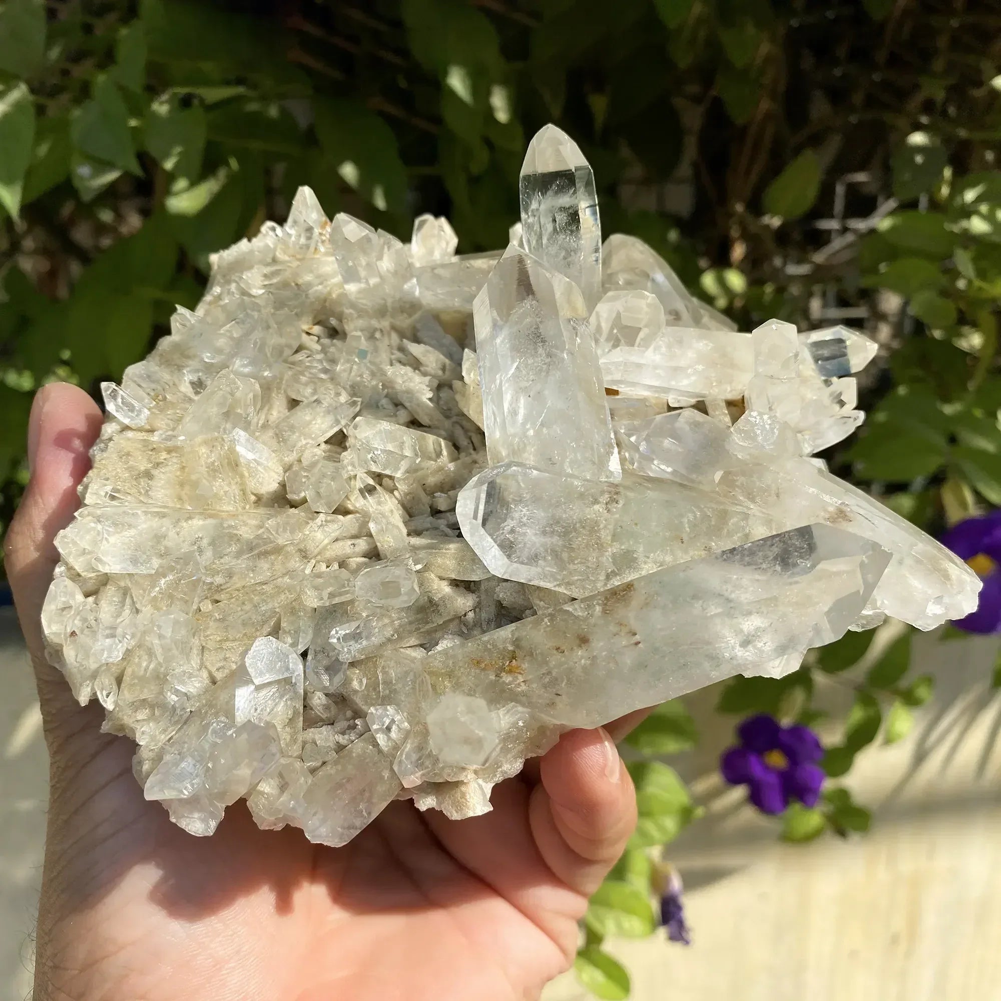 Natural Himalayan White + Pink Quartz Cluster 705g Himalayan Quartz
